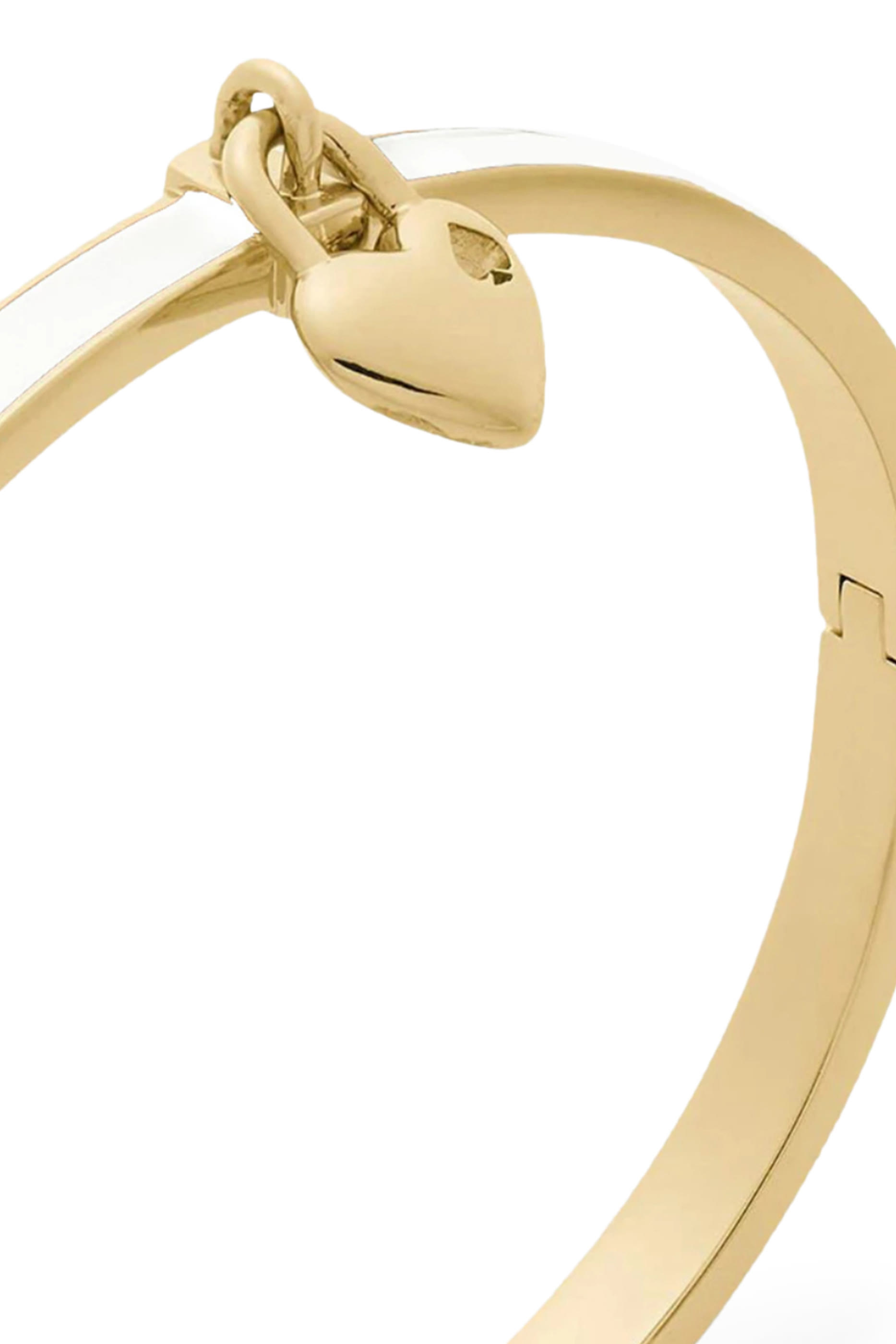 Heart Spade Thin Bangle, Stainless Steel & Enamel