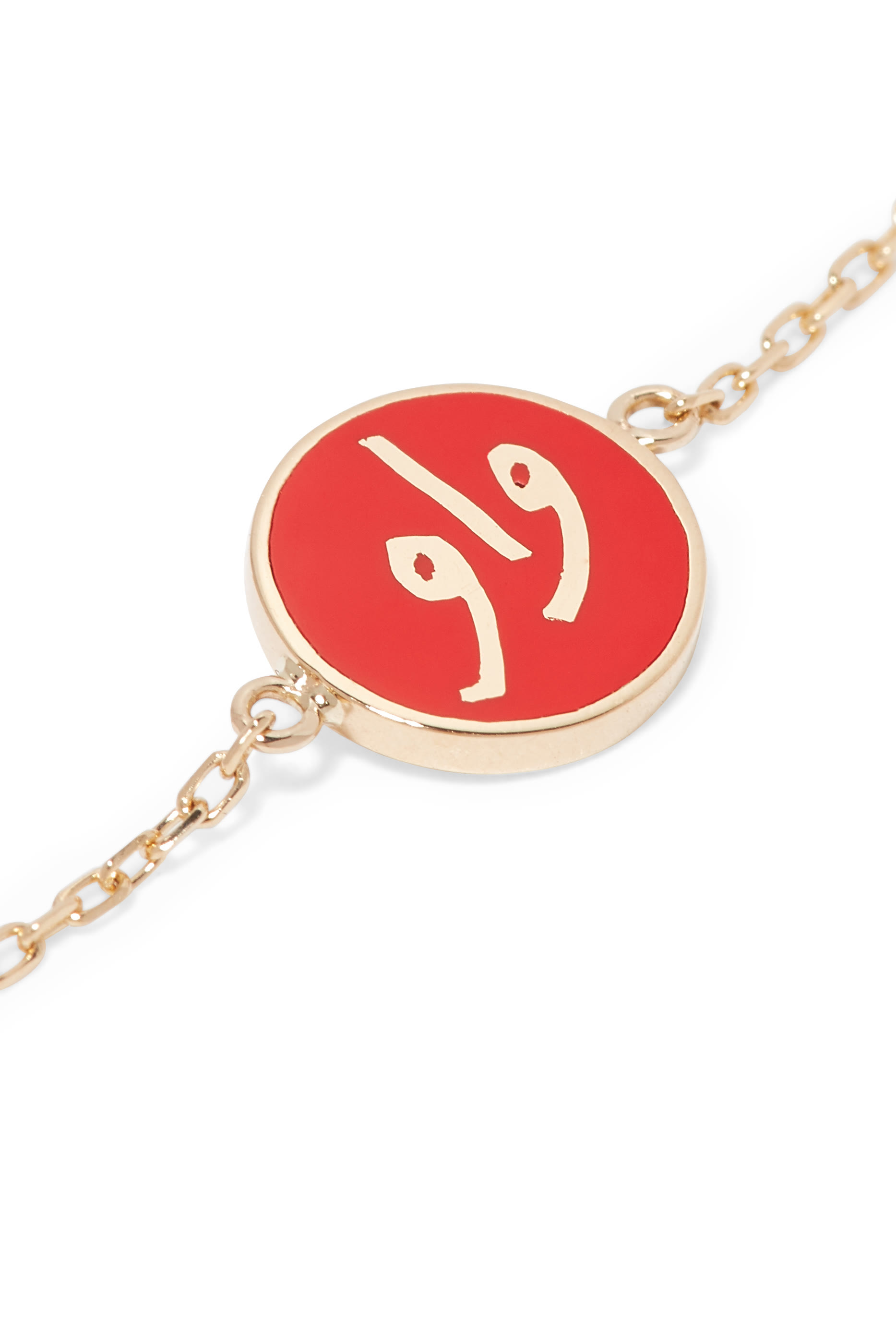 Red-Enamel Wow Bracelet