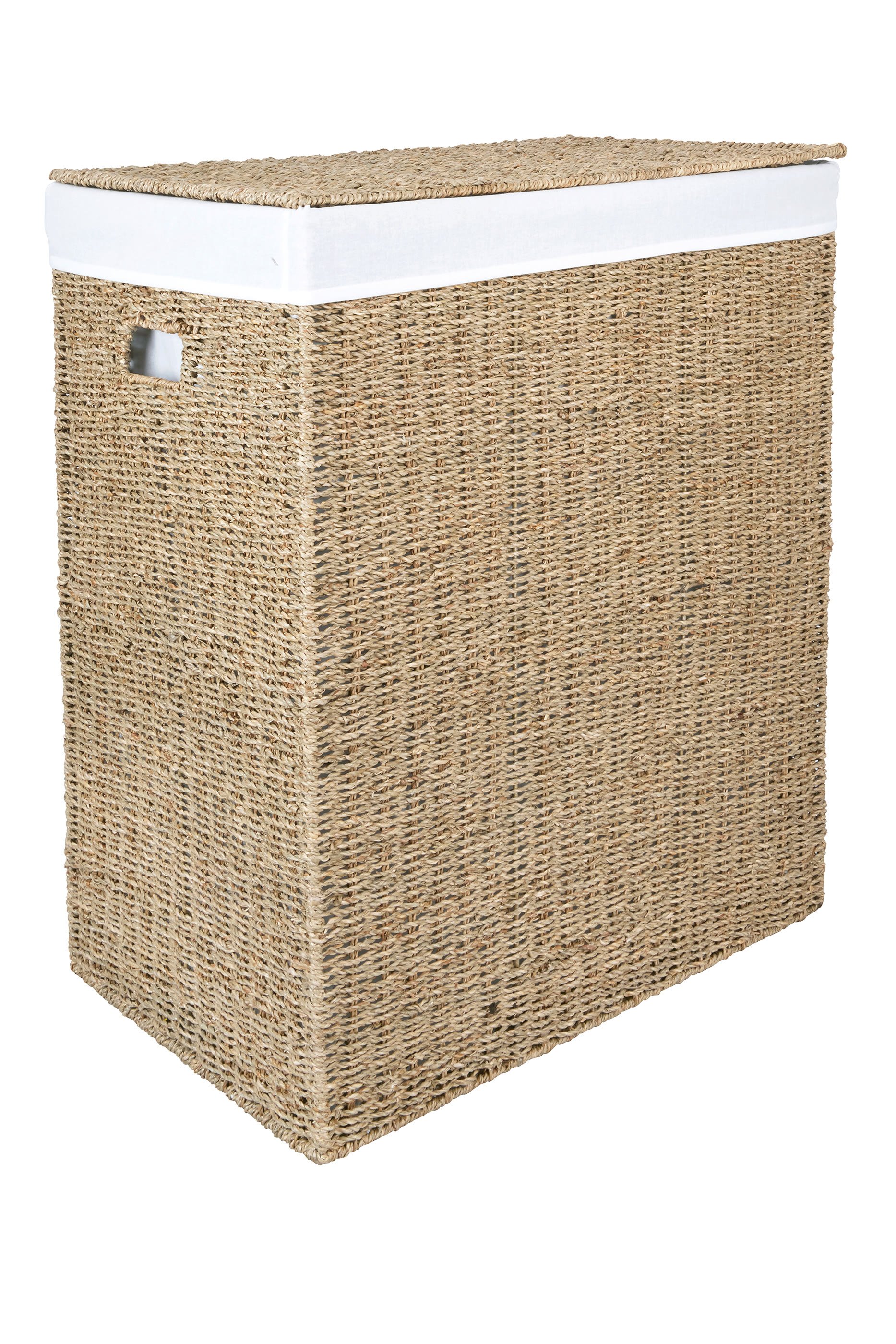 Triple Seagrass Laundry Basket 