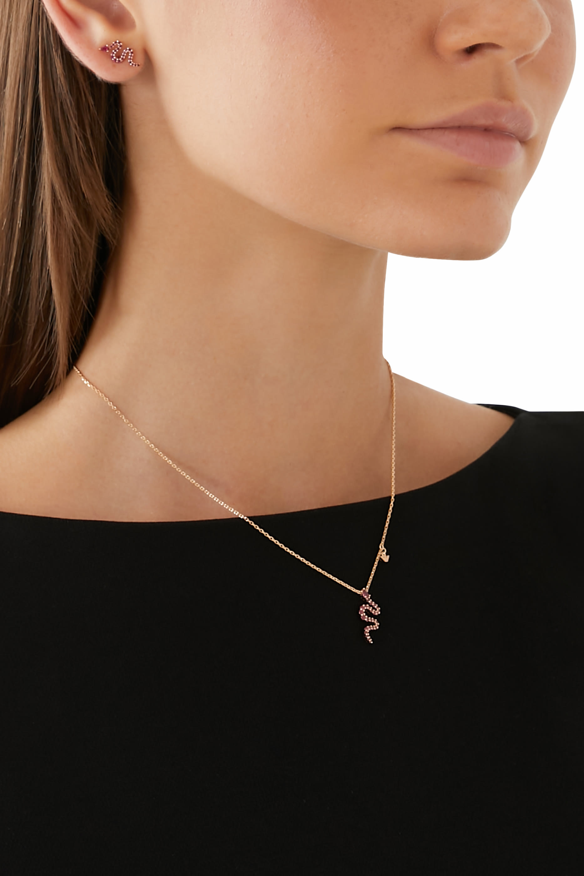 Pendant Necklace, 14k Rose Gold-Plated Sterling Silver