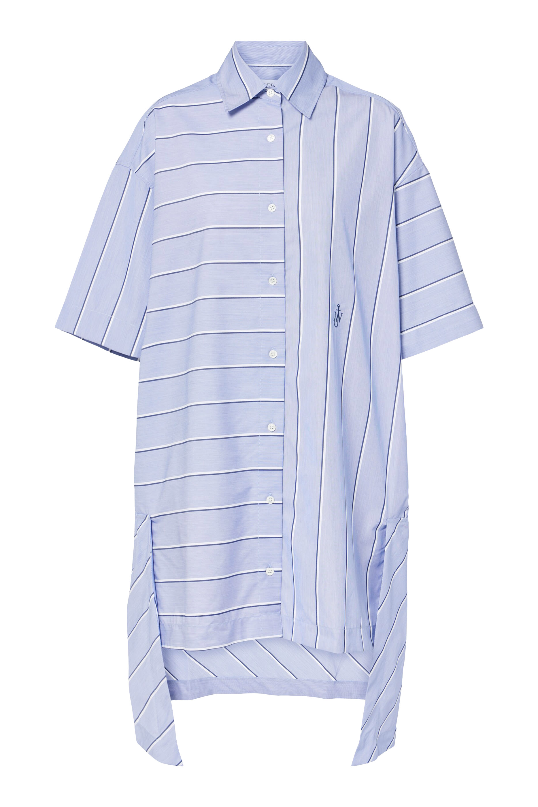 Stepped Hem Shirt Dress