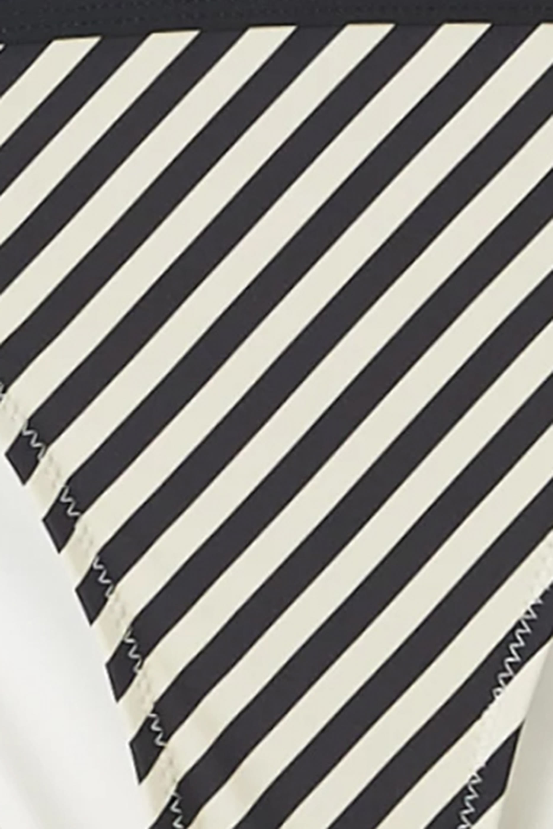 Iris Bikini Bottom in Noir/Khaki Stripe