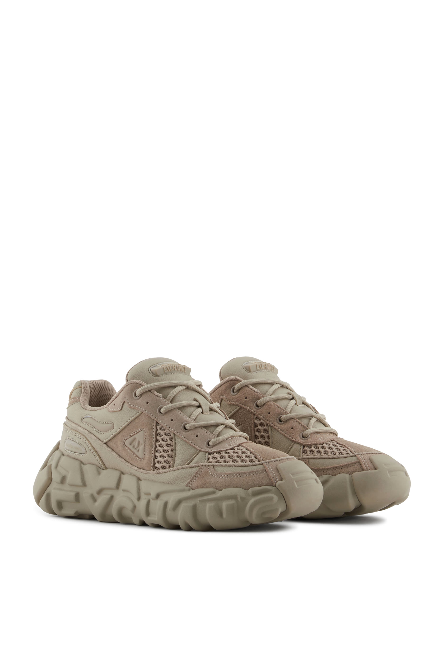 Oversized Sole Lace Up Sneakers