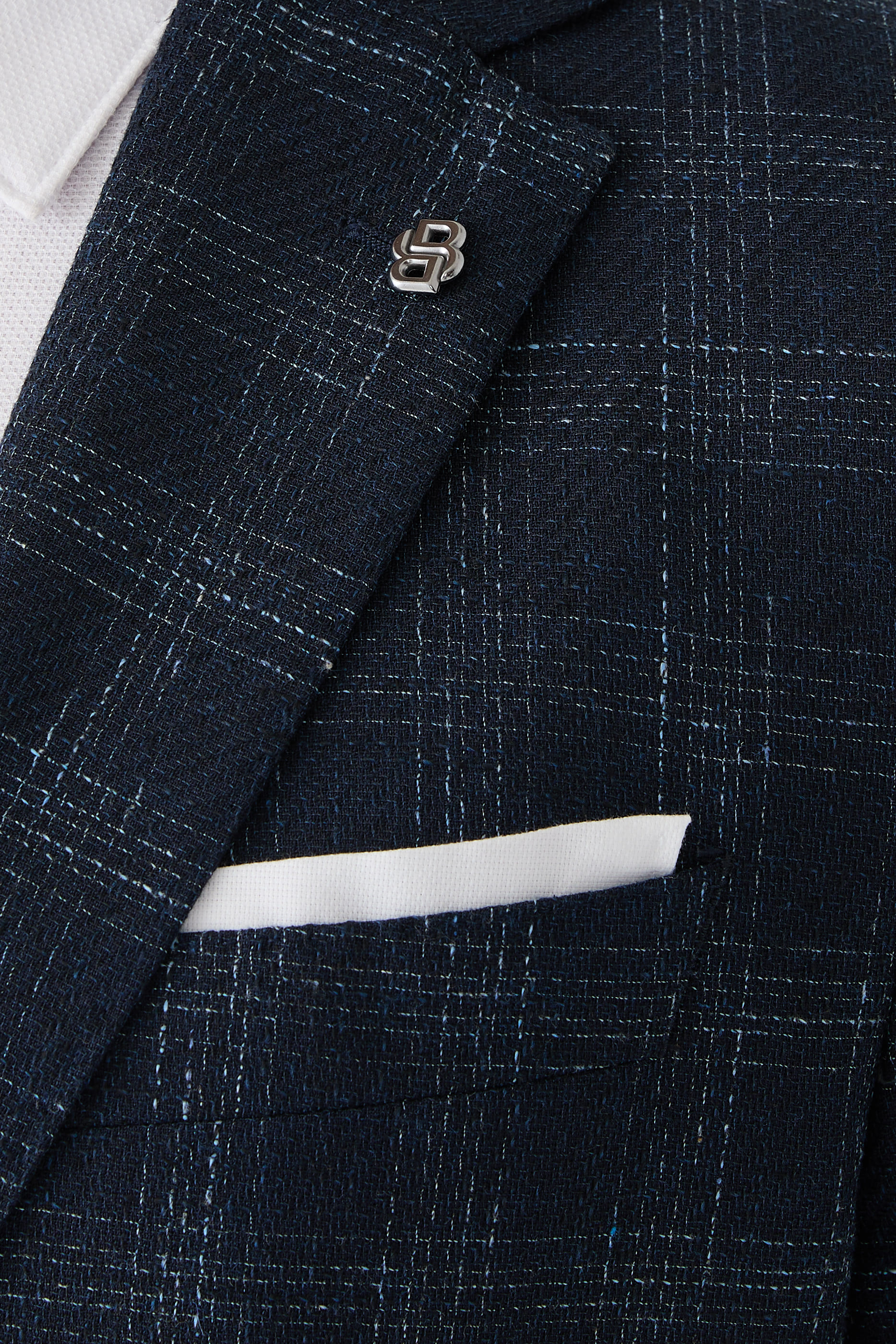 Micro-Patterned Slim-Fit Blazer