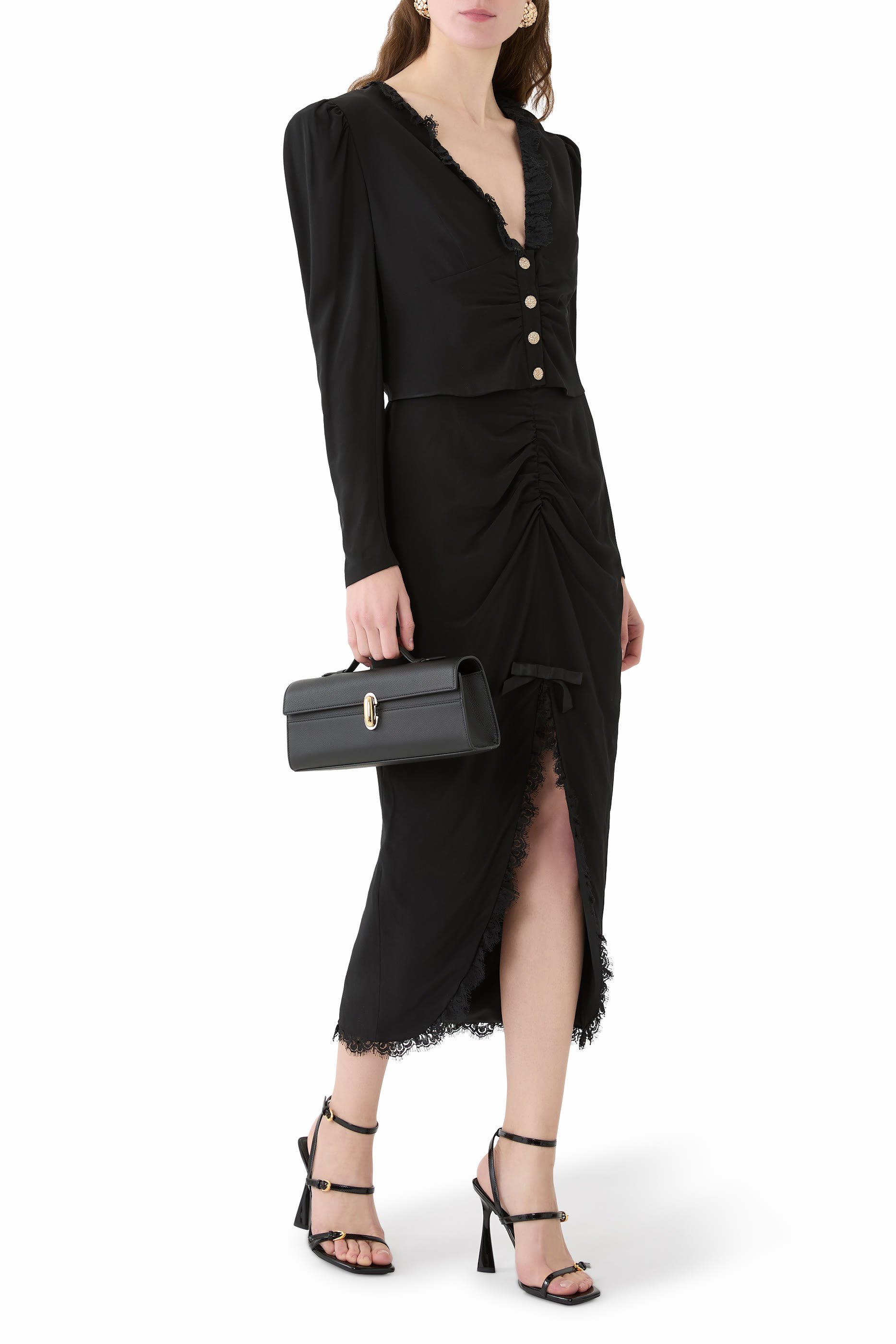 Midi Skirt With Ruffles