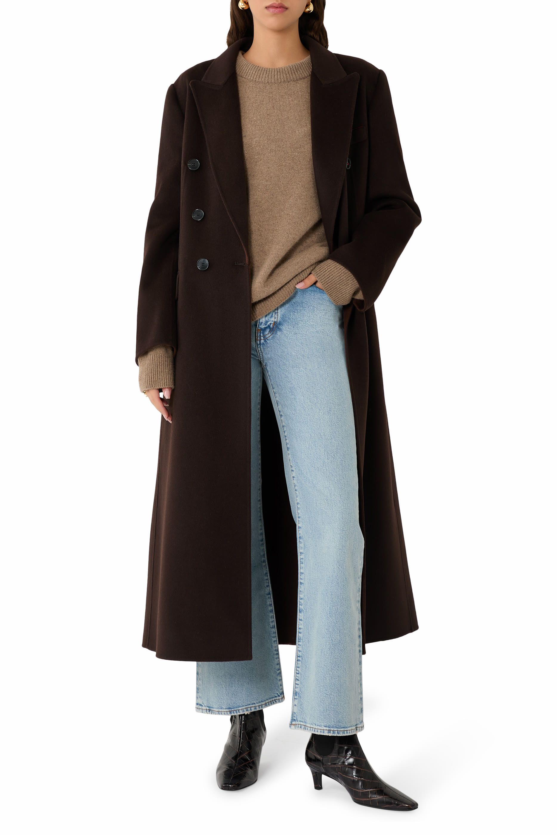  Croco-Embossed 60 Mid-Heel Boots