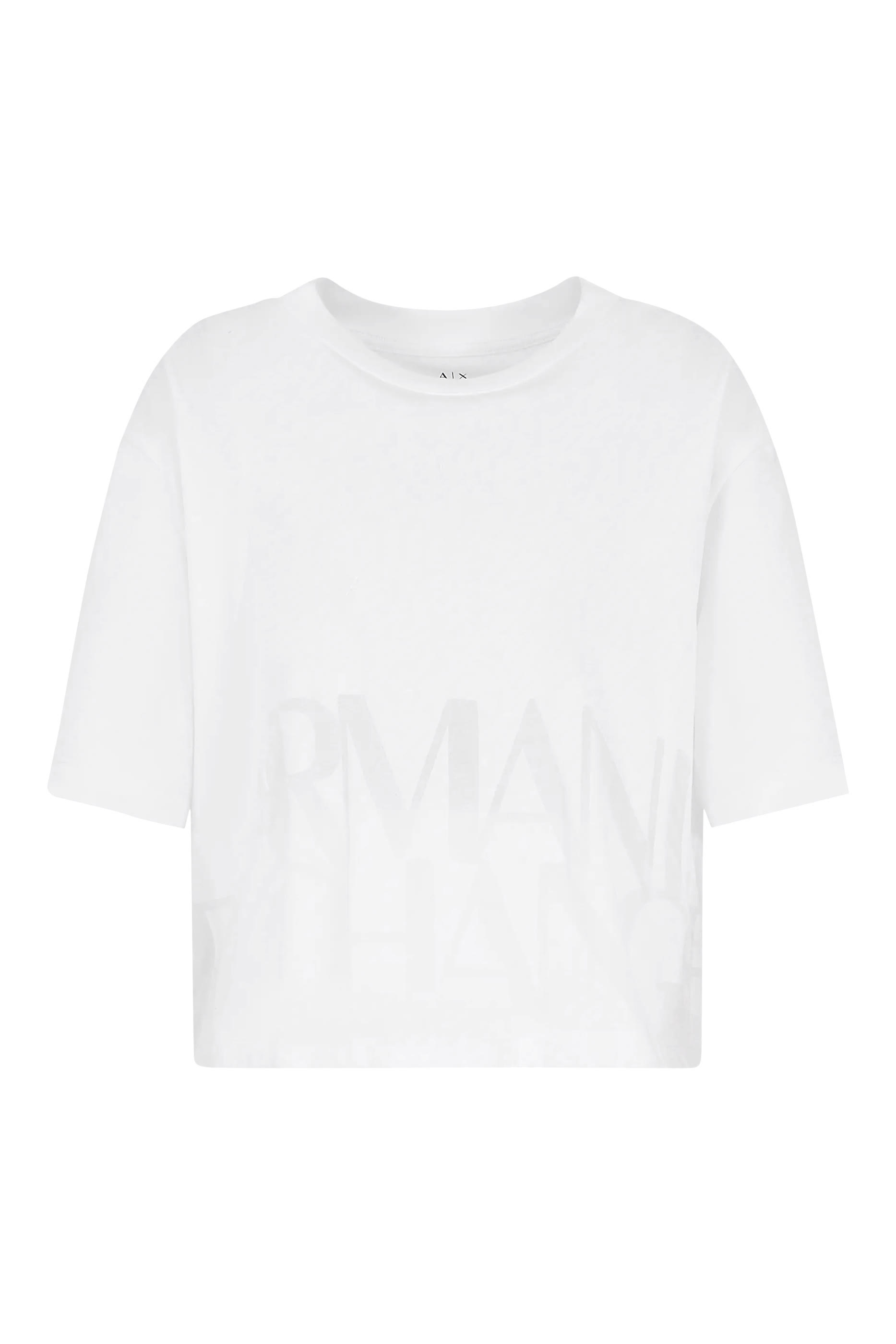 Logo Print Cropped T-Shirt