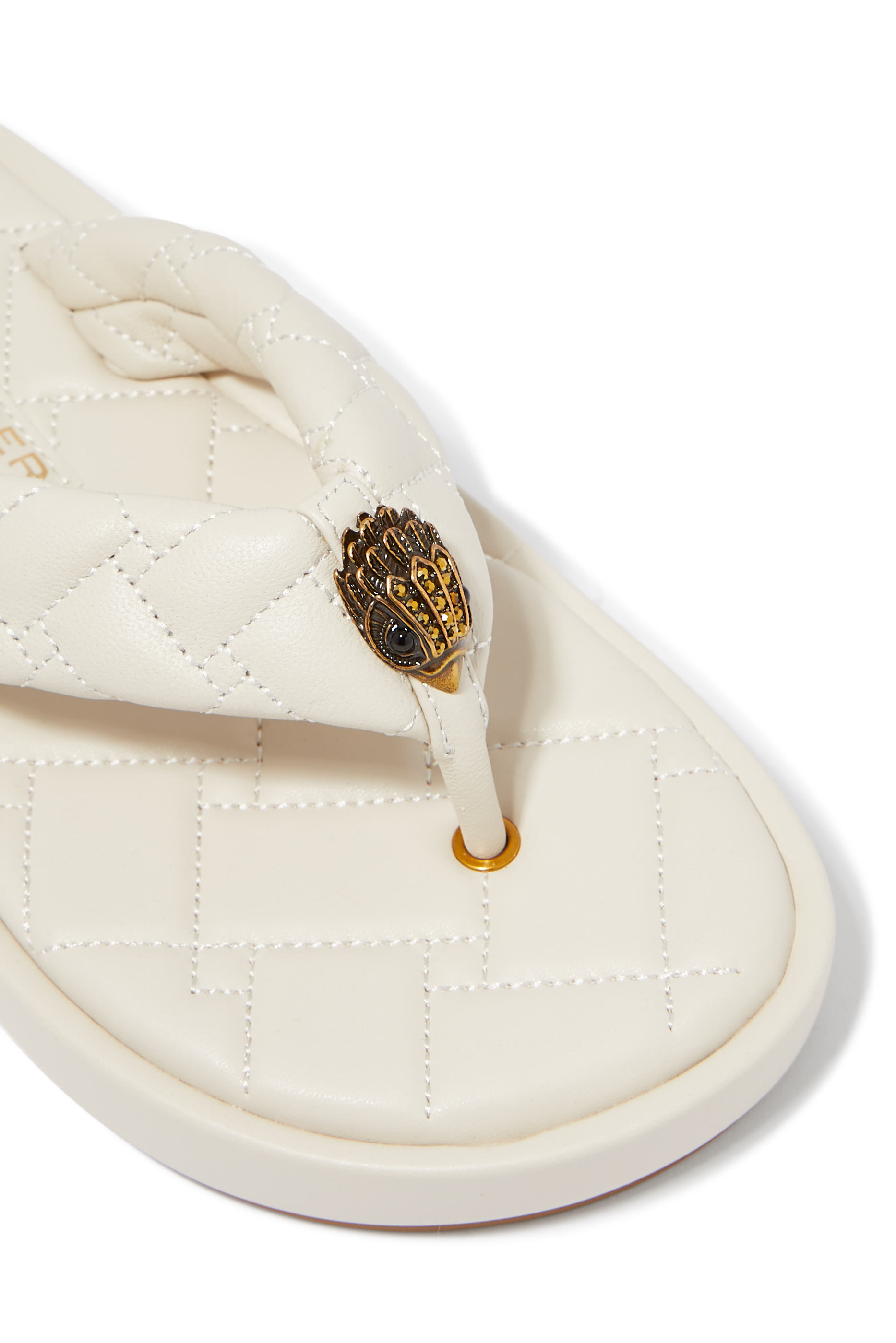 Kensington Puff Leather Flip Flops