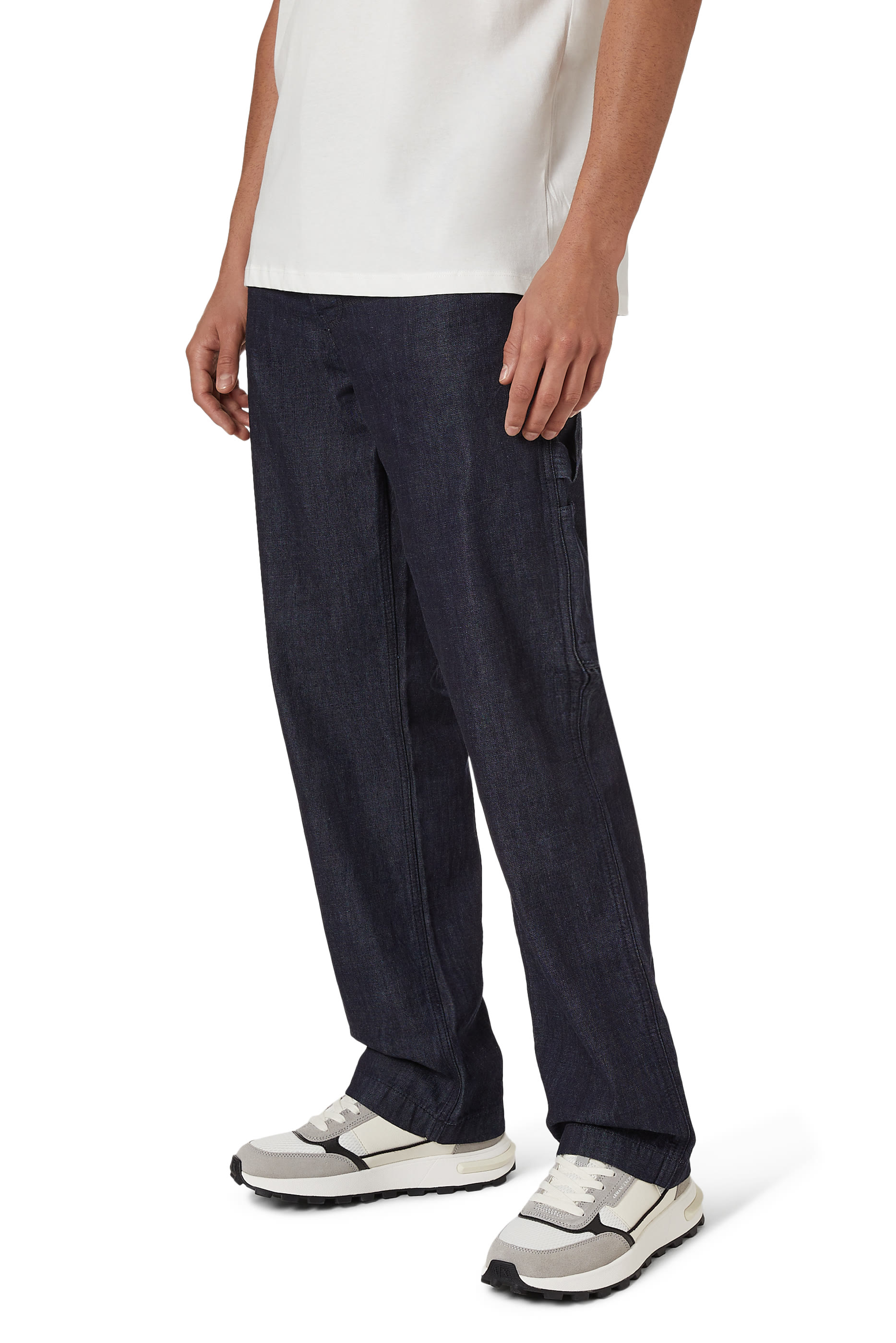 Logo Technical Fabric Sneakers