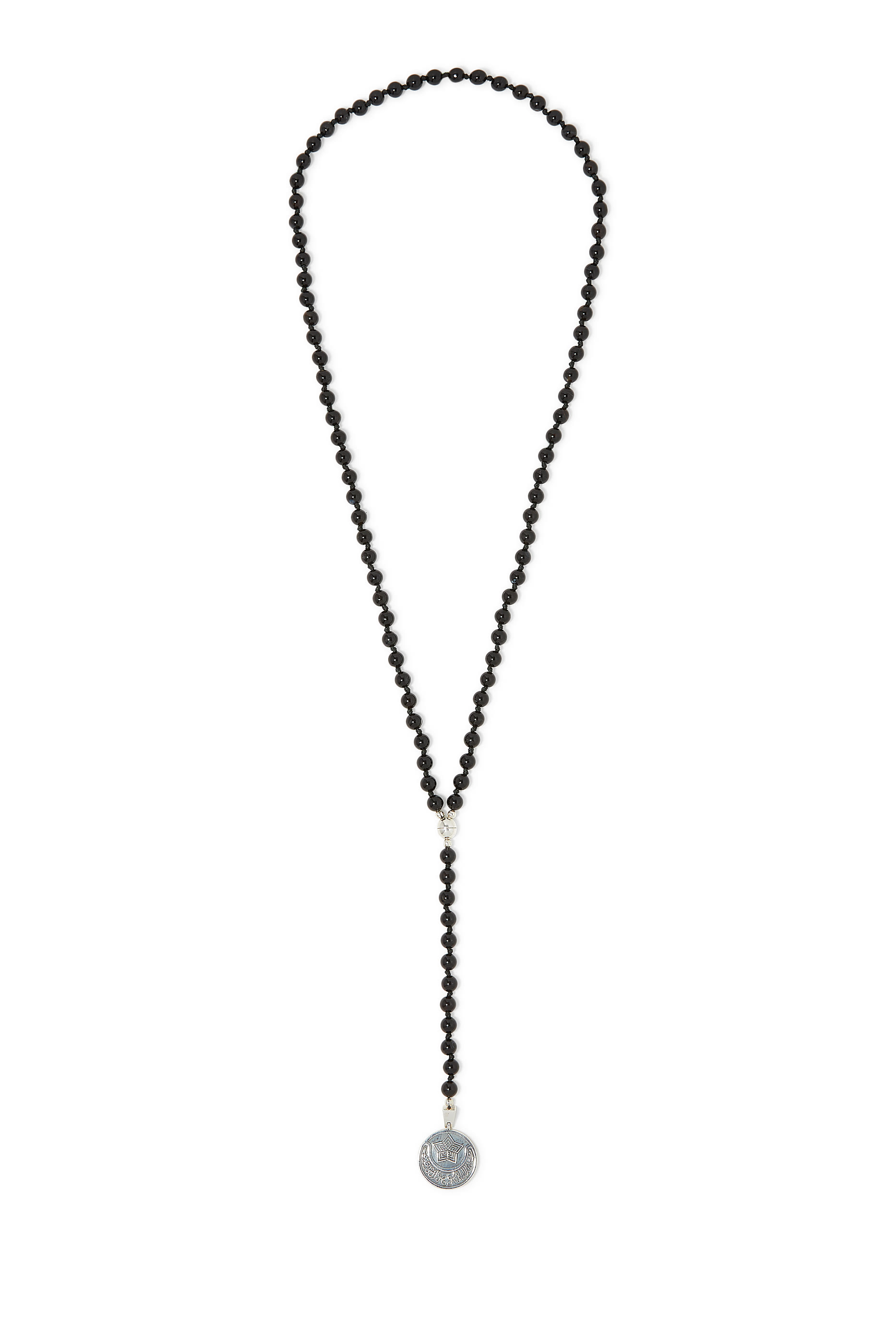 Eternal Necklace, Sterling Silver &  Black Onyx