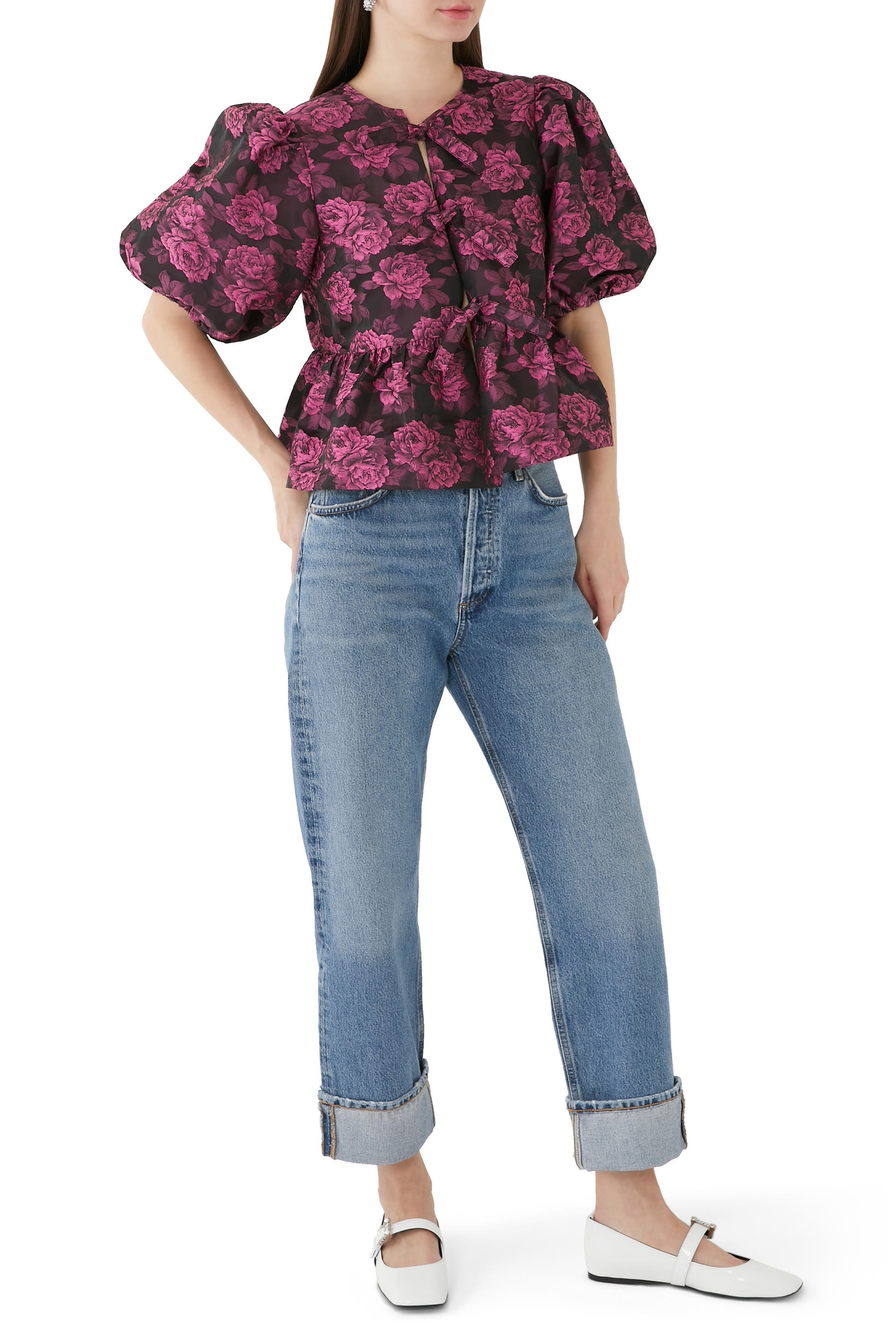 SR Twenty Leather Ballerina Flats