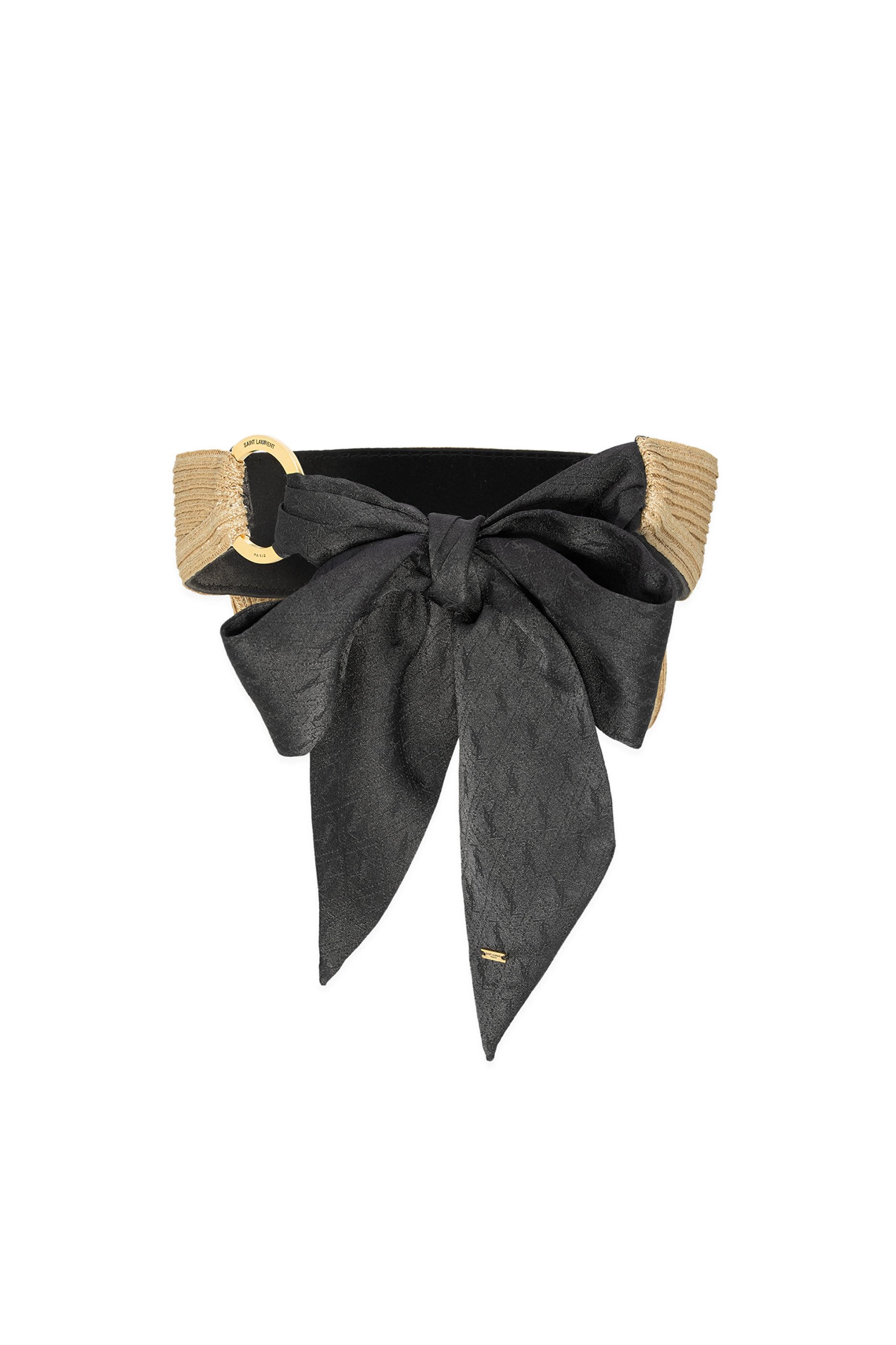  Visor in Straw with Scarf 