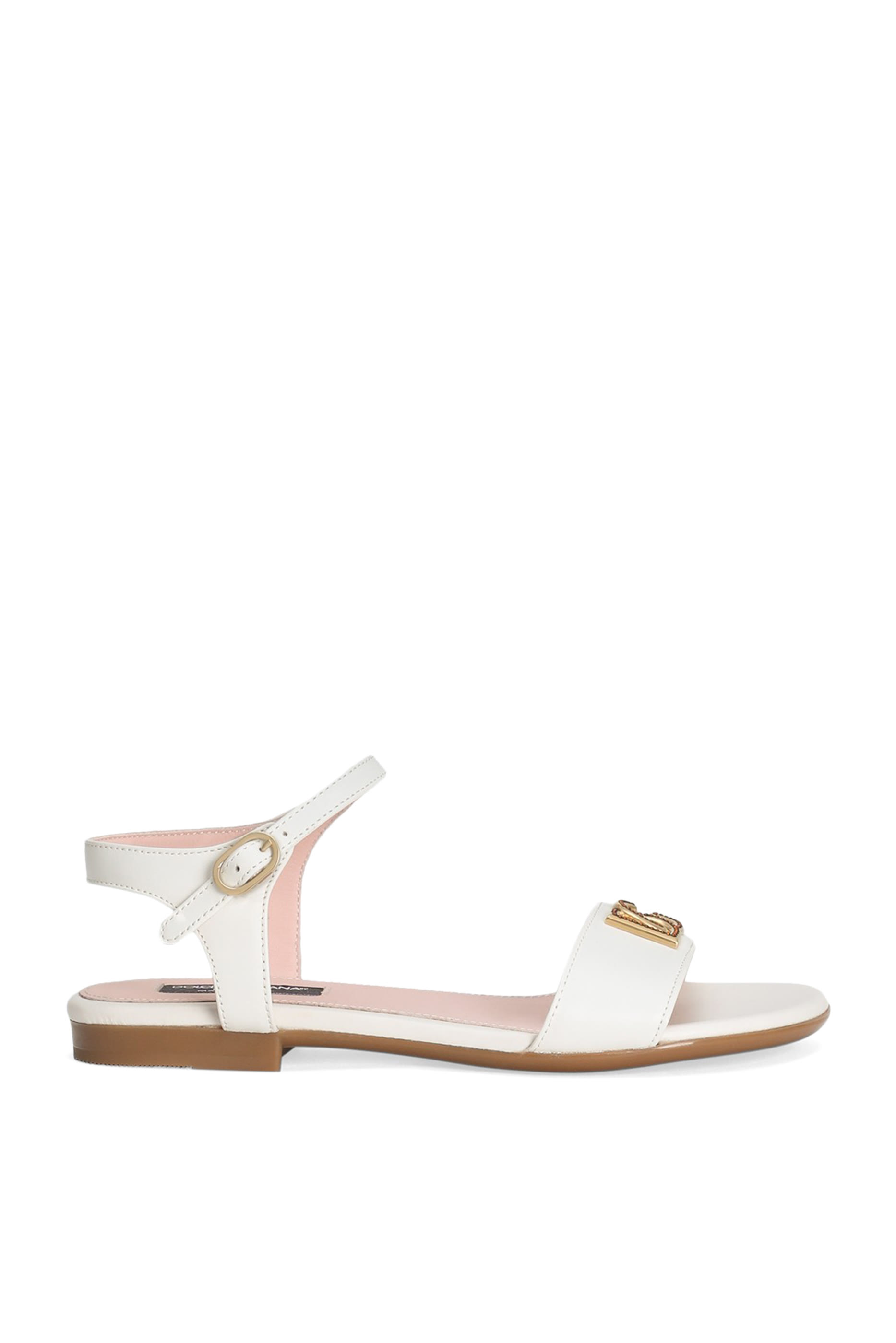 Kids DG Logo Calfskin Sandals