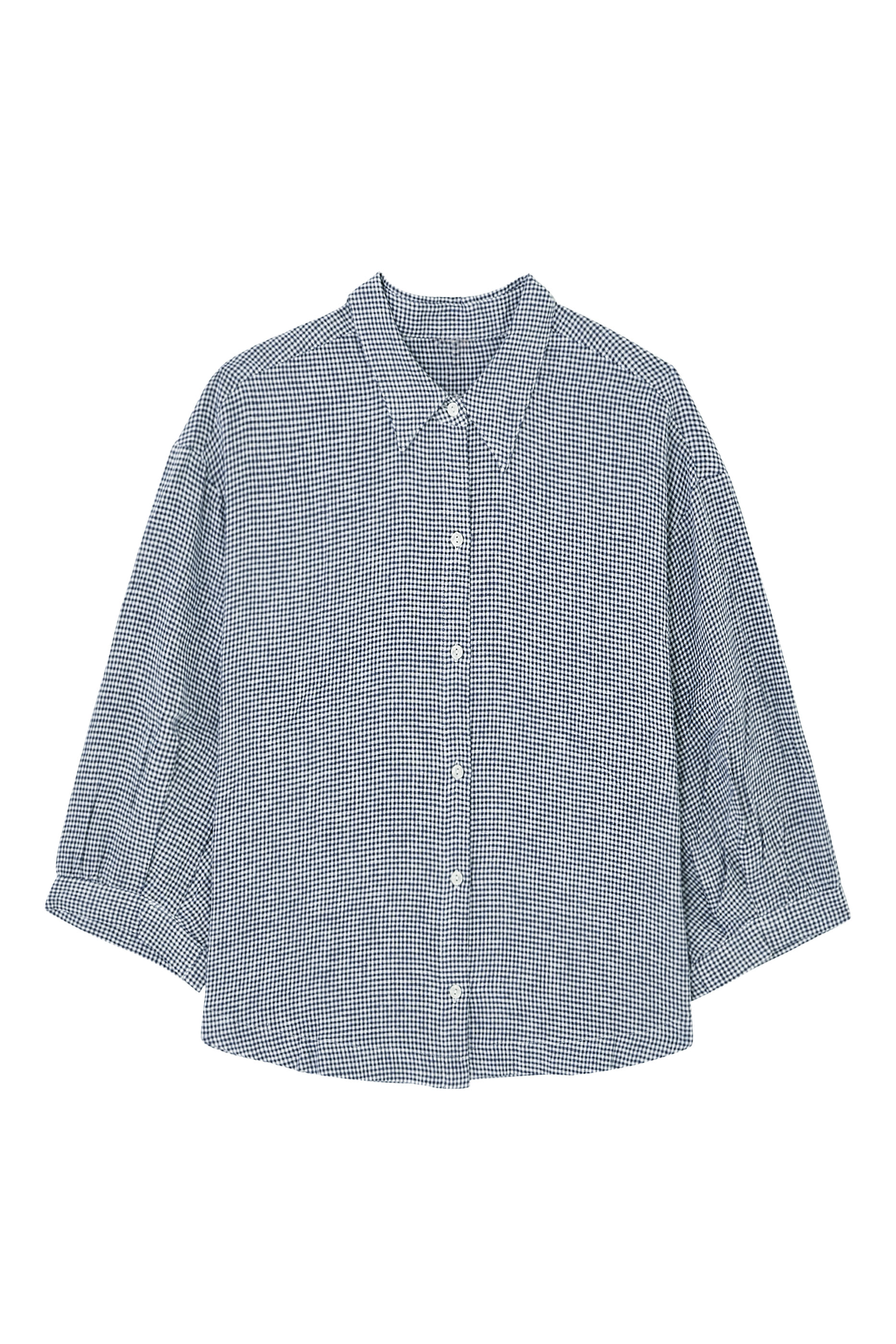 Linen Blend Relaxed Quarter Sleeve Top