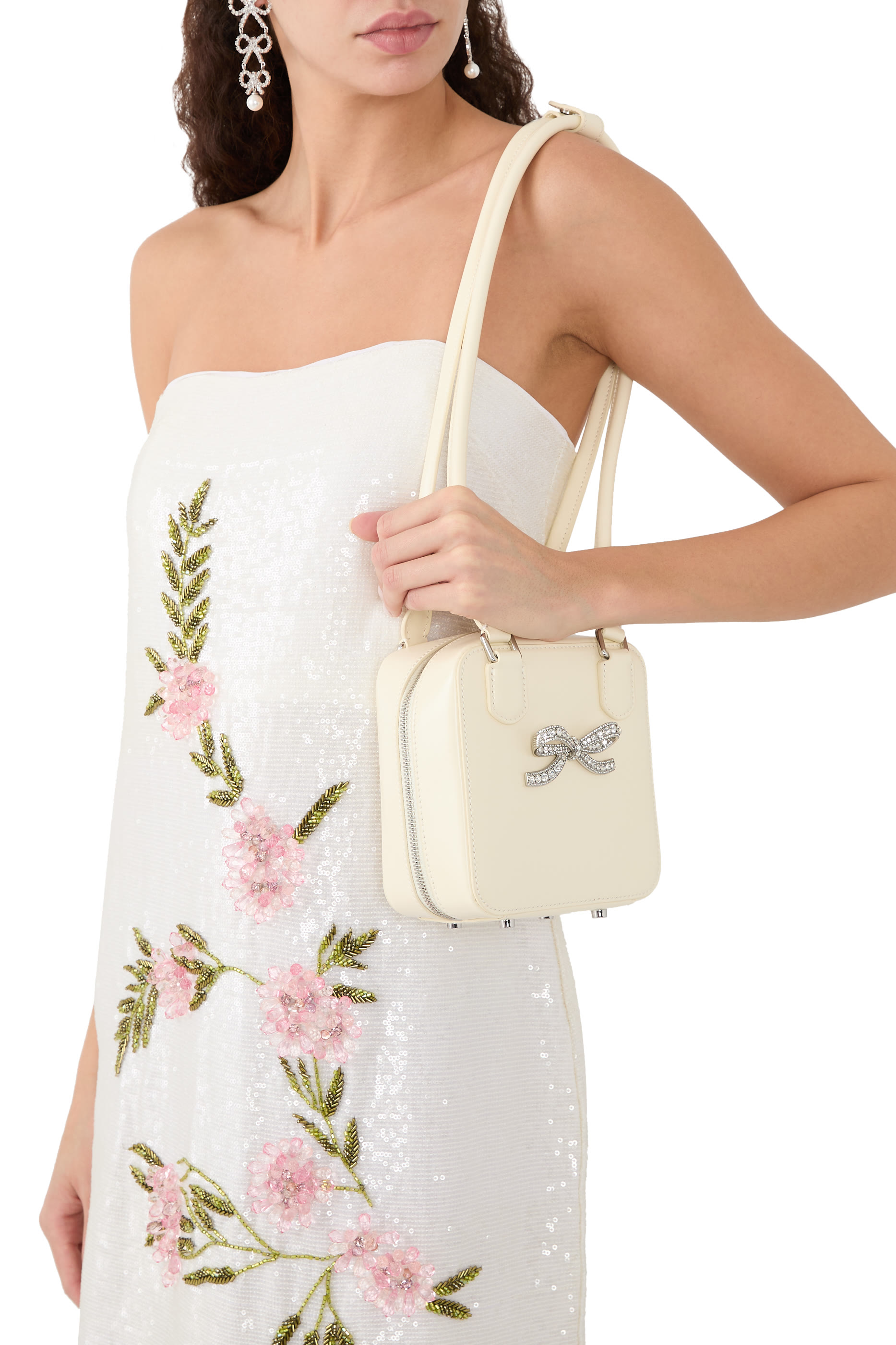 Leather Square Shoulder Bag