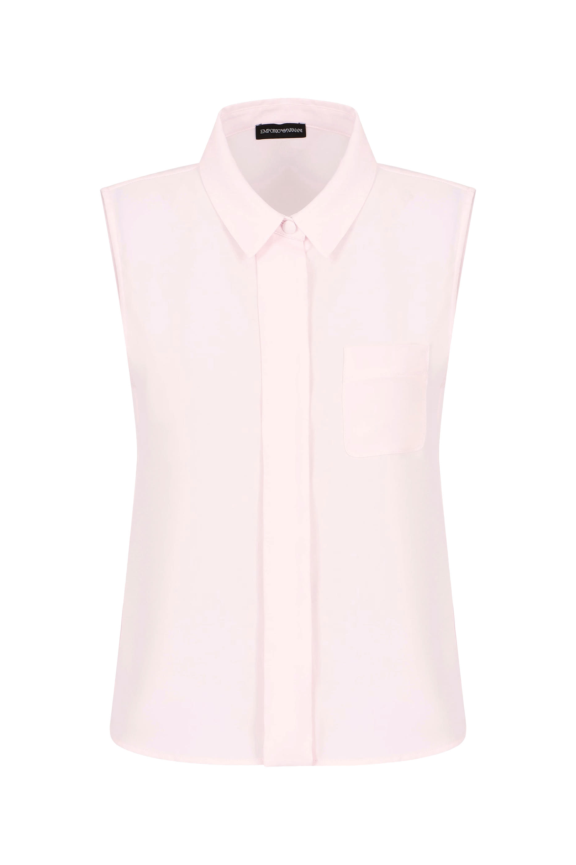 Fluid Cr&ecirc;pe Sleeveless Blouse