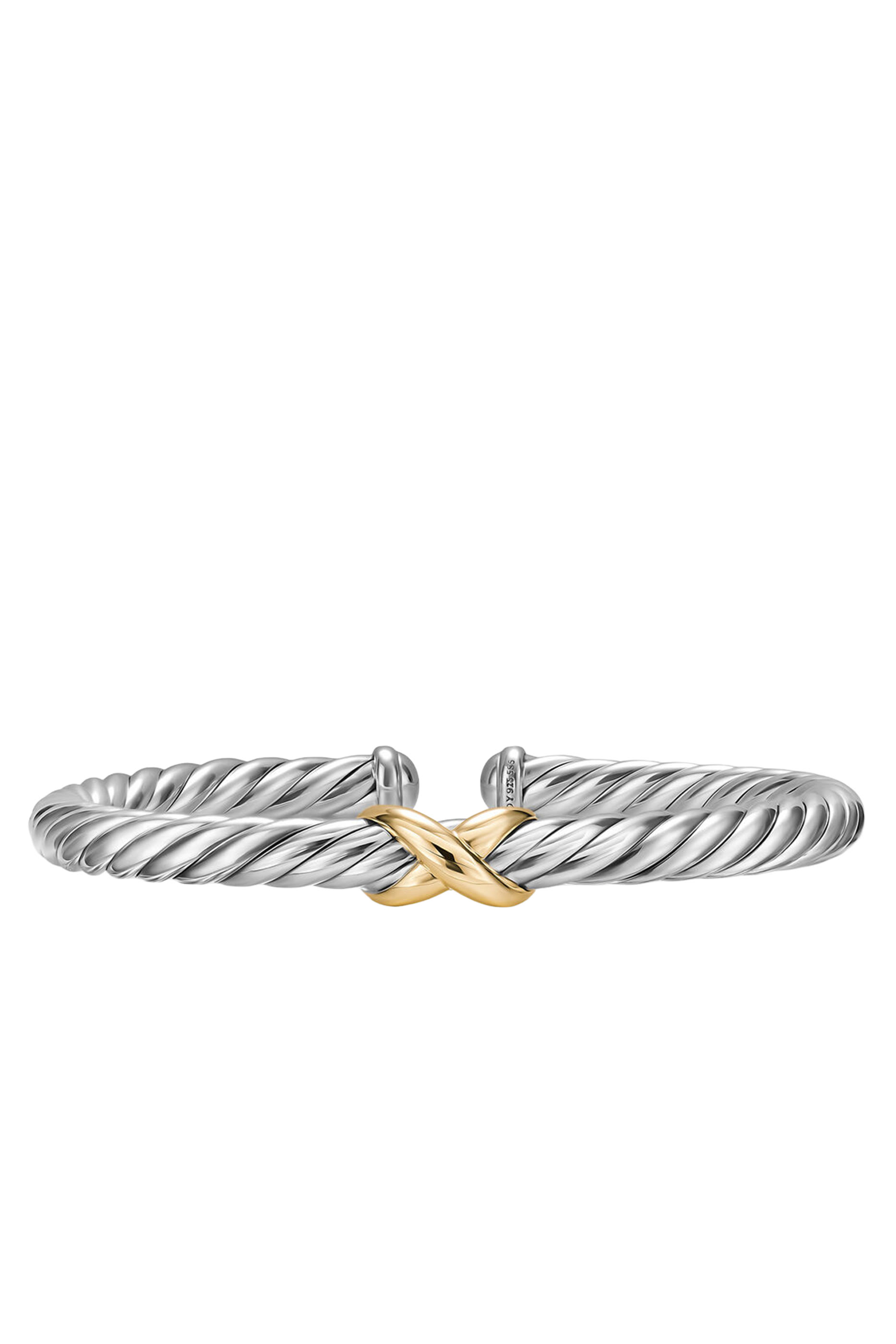 Cable Flex&reg; X Bracelet, Sterling Silver & 14K Yellow Gold
