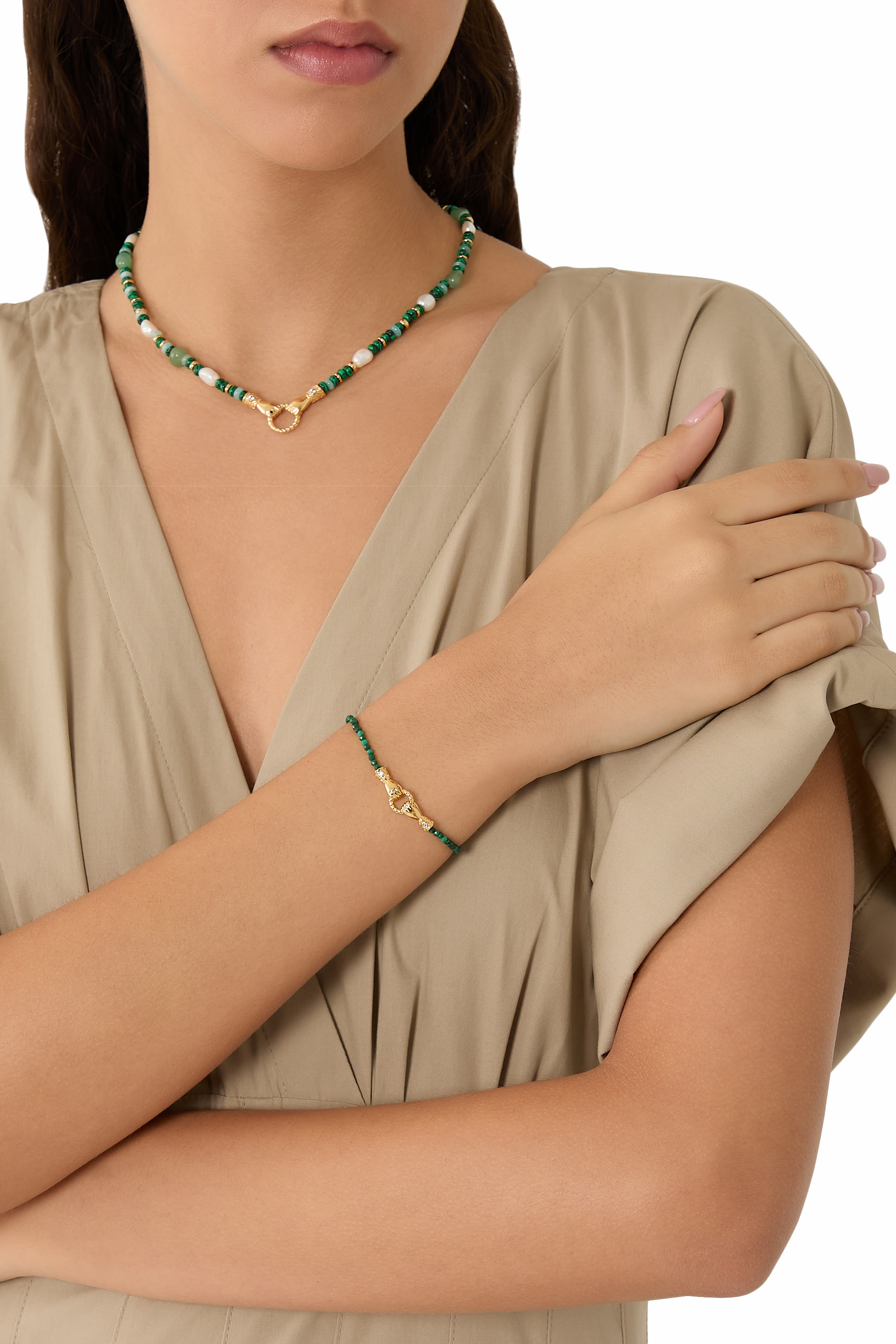 Harris Reed in Good Hands Mini Beaded Gemstone Bracelet