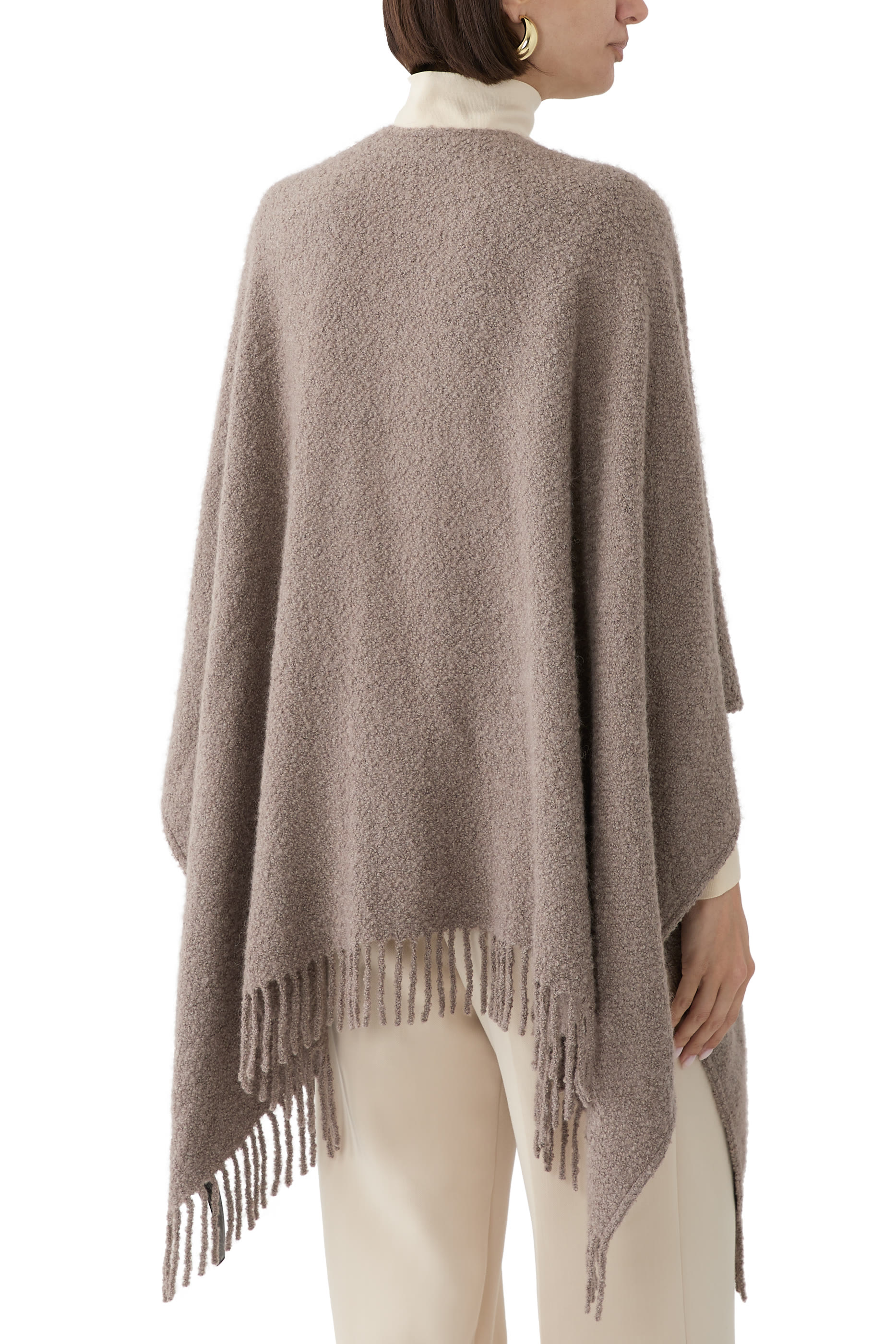 Alpaca Silk Boucle Poncho