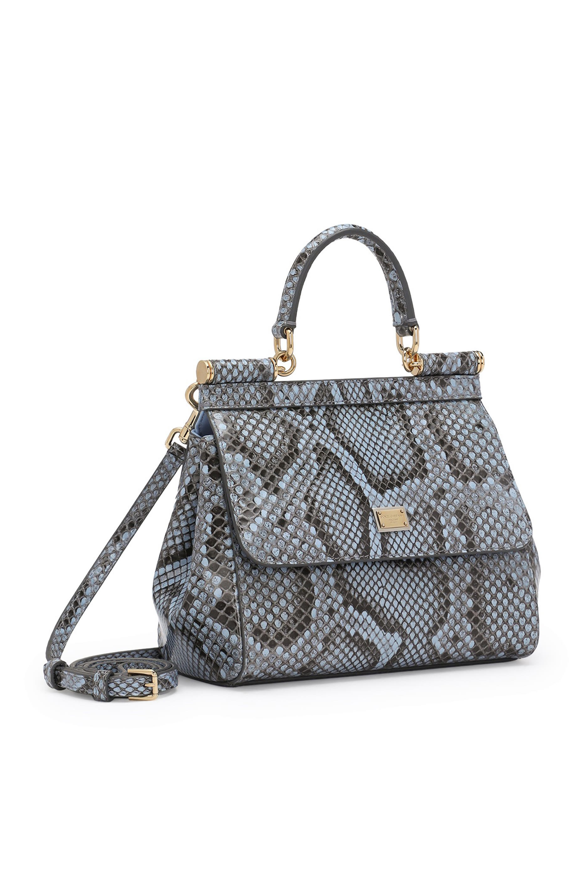 Medium Sicily Python Skin Handbag