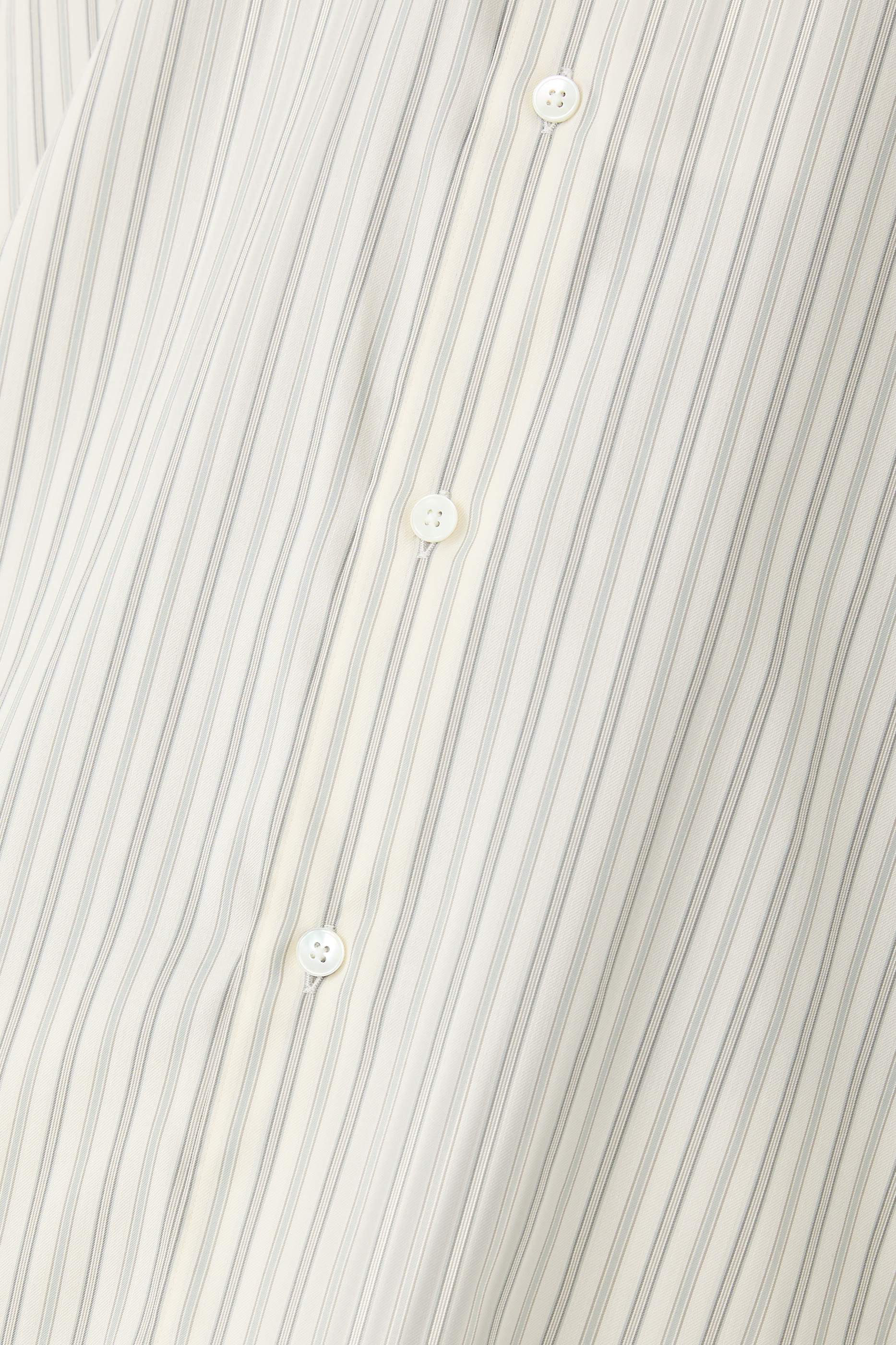 Cotton Silk Stripe Shirt 