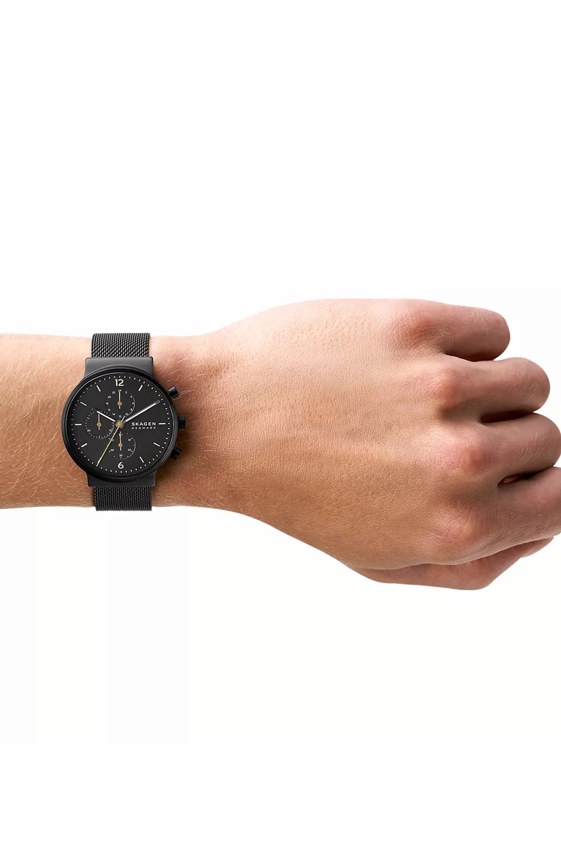 Ancher Chronograph Stainless Steel Mesh Watch