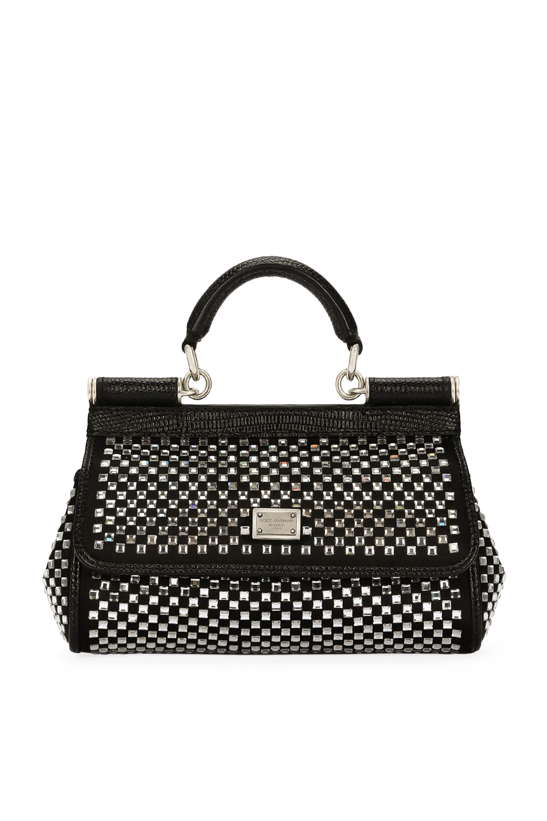 All-Over Crystal Small Sicily Bag