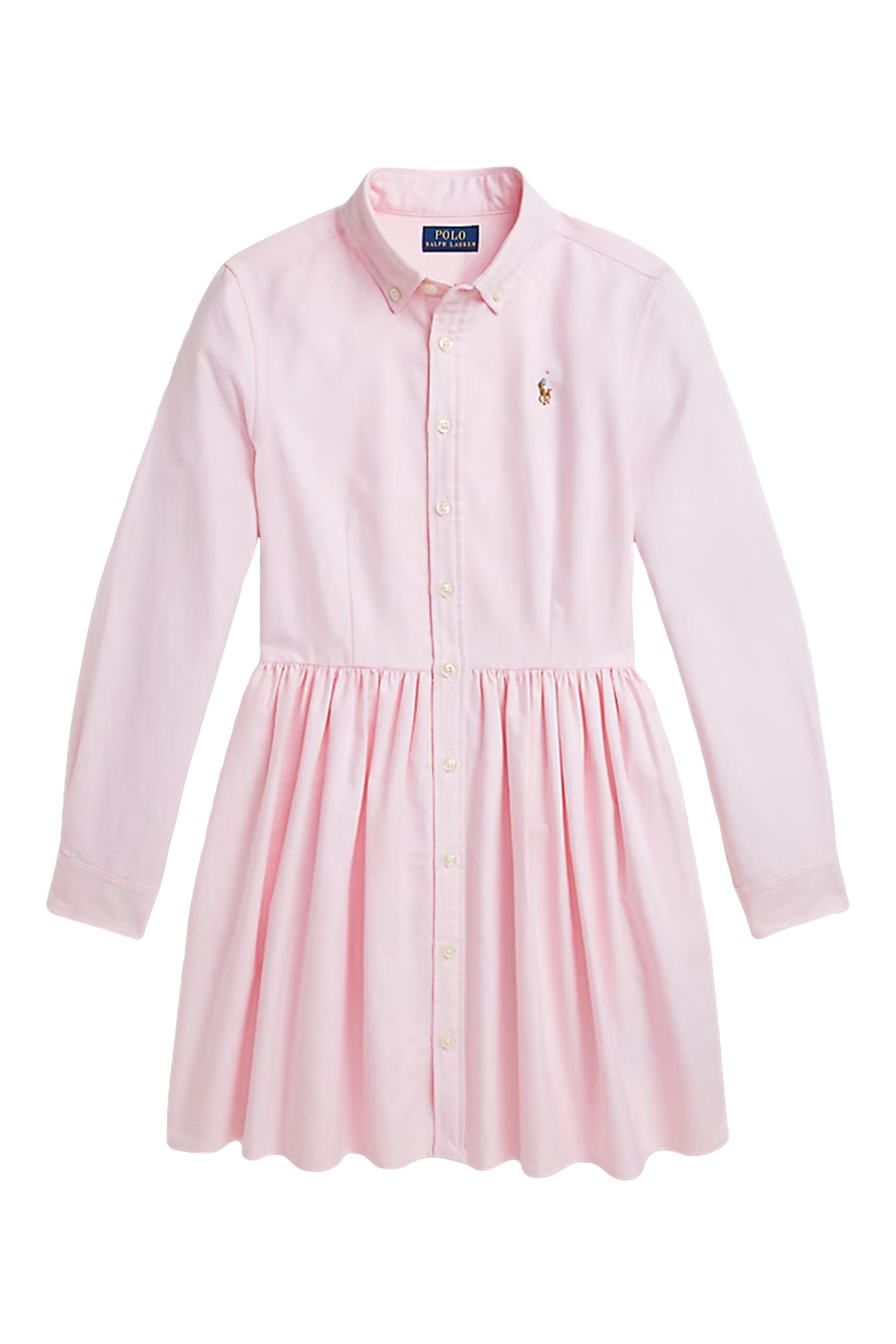 Kids Pony Cotton Oxford Shirtdress