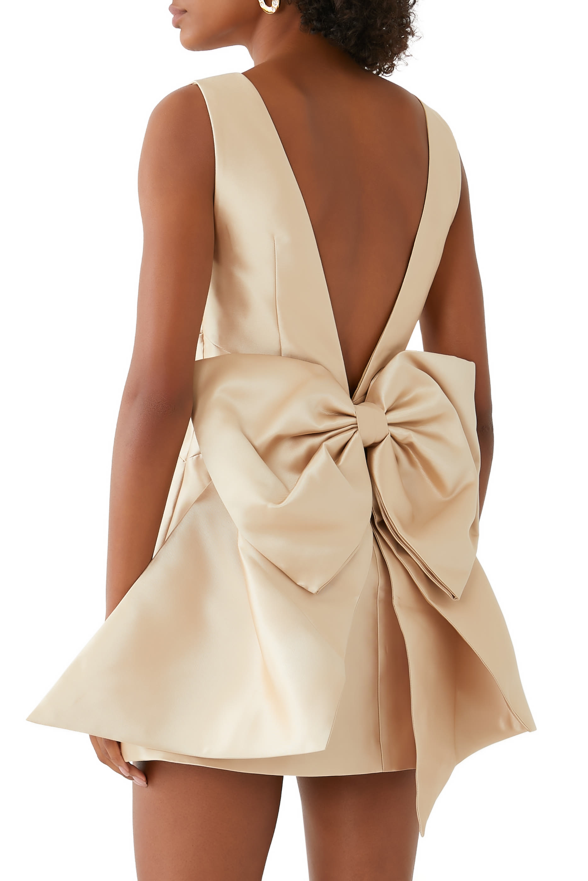 The Ultimate Muse Bow Detail Mini Dress