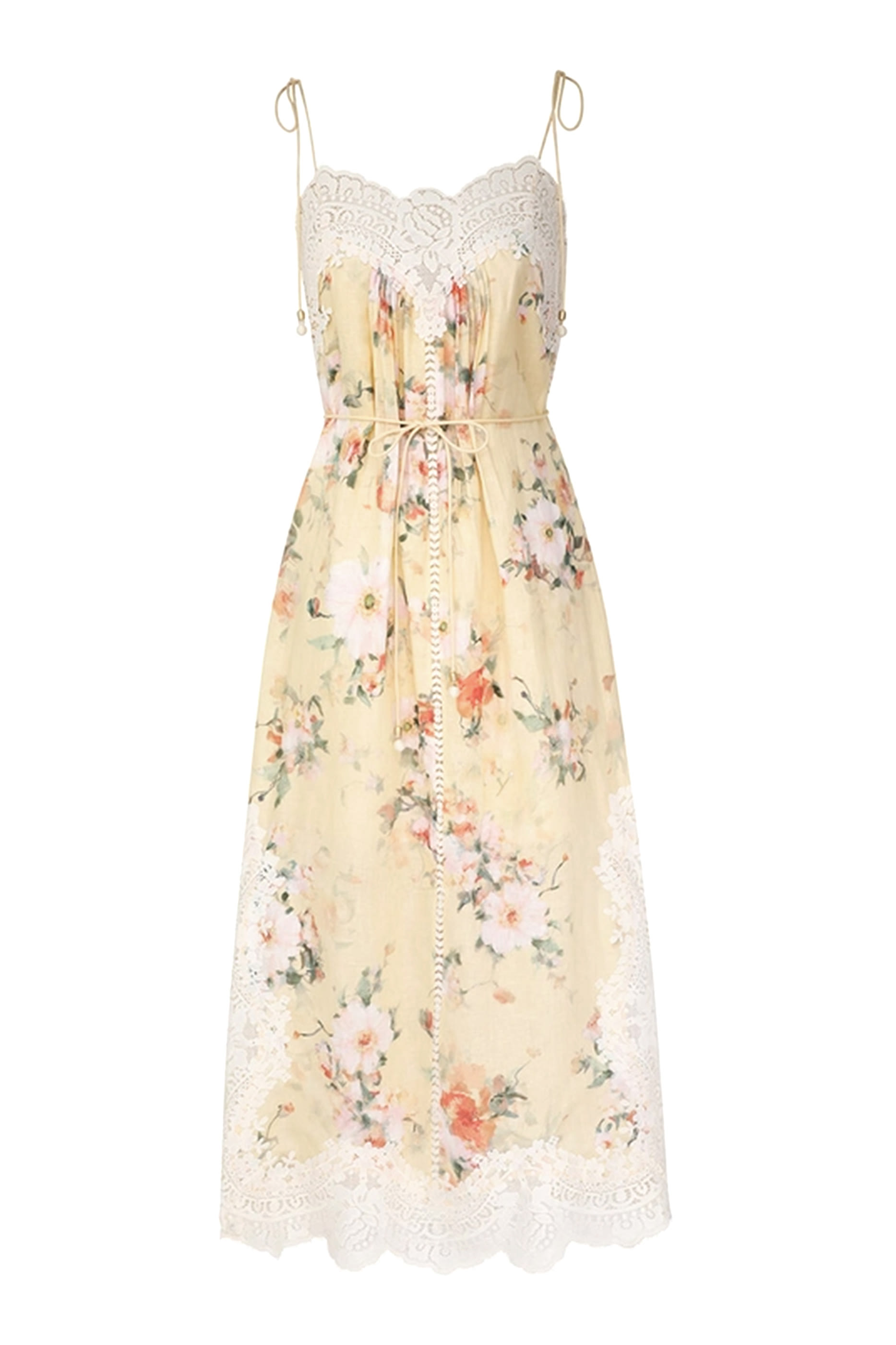 Everley Lace Trim Slip Dress