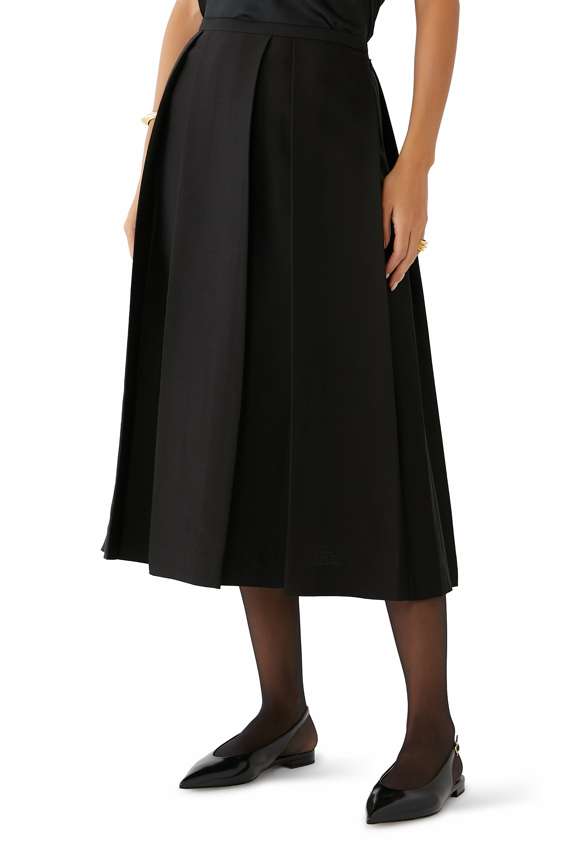 Wool Silk Twinflower Skirt