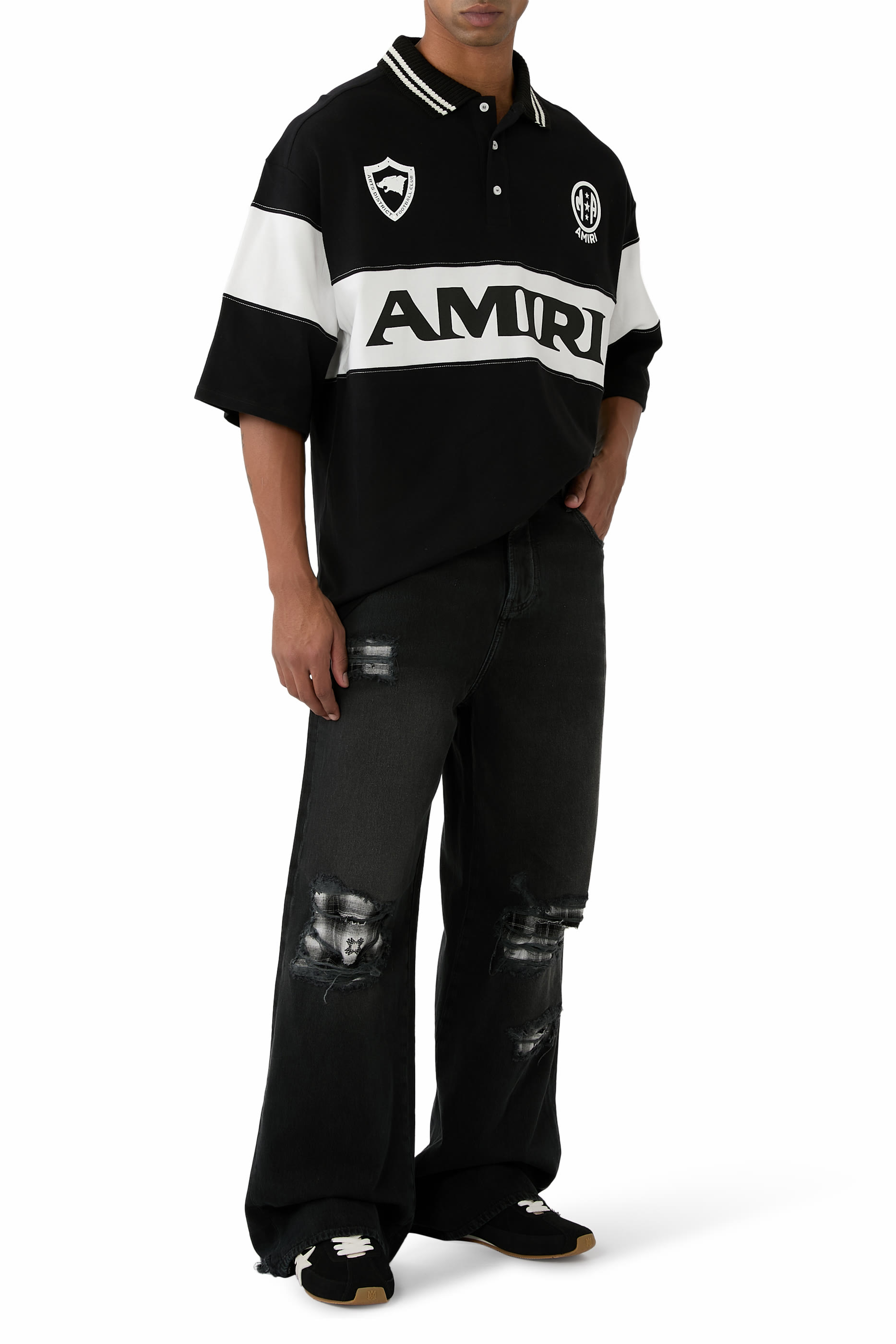 Flannel Repair Baggy Jeans