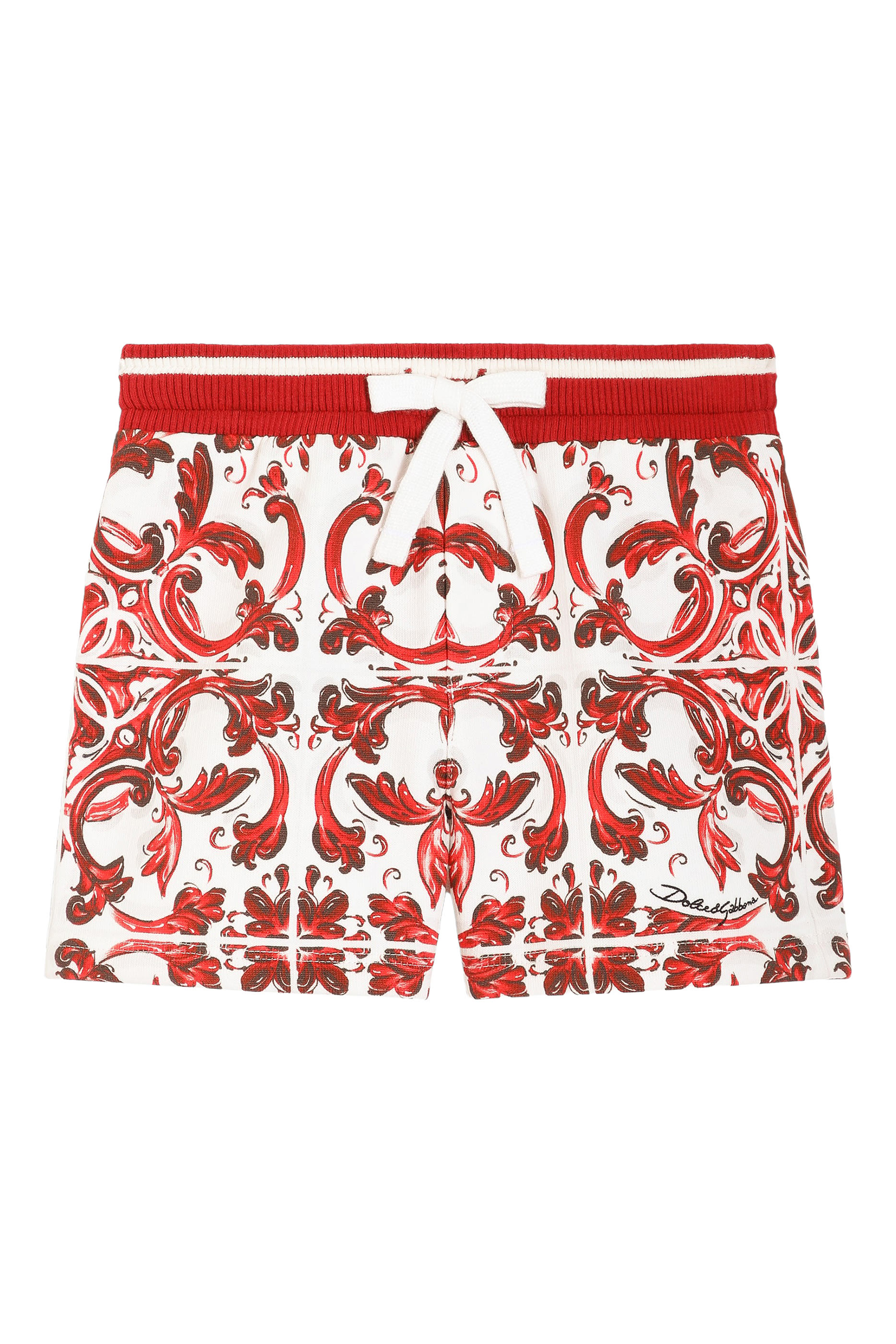 Kids Majolica-Print Bermuda Shorts