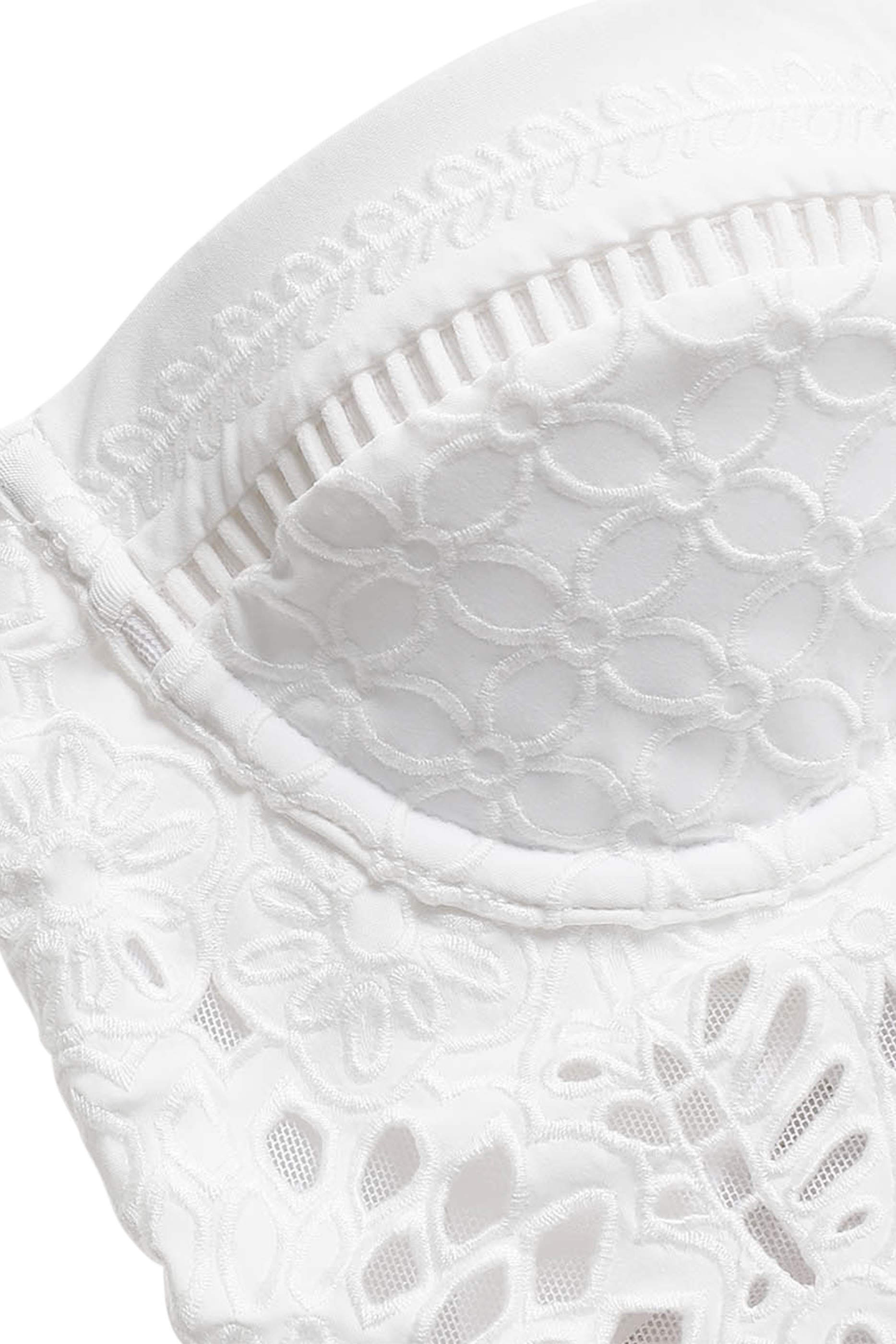 Indra Embroidery Balconette One-Piece Swimsuit