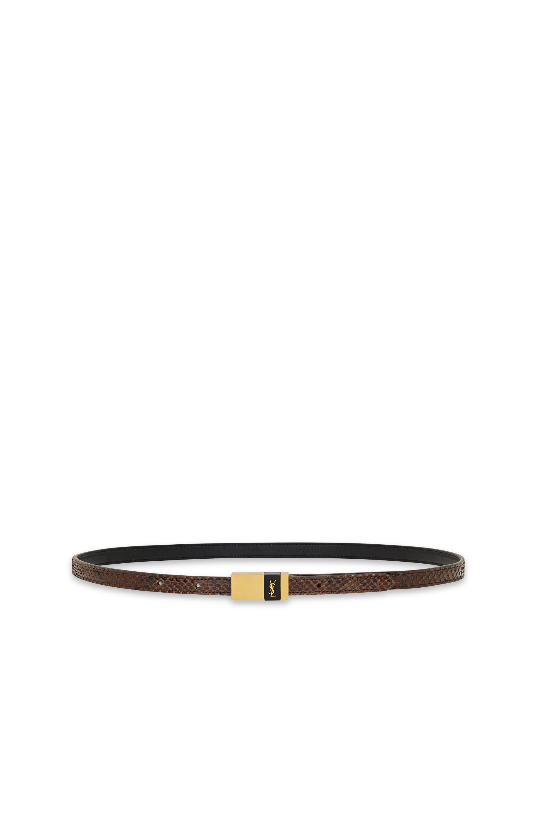 Thin Leather Cufflink Buckle Belt 