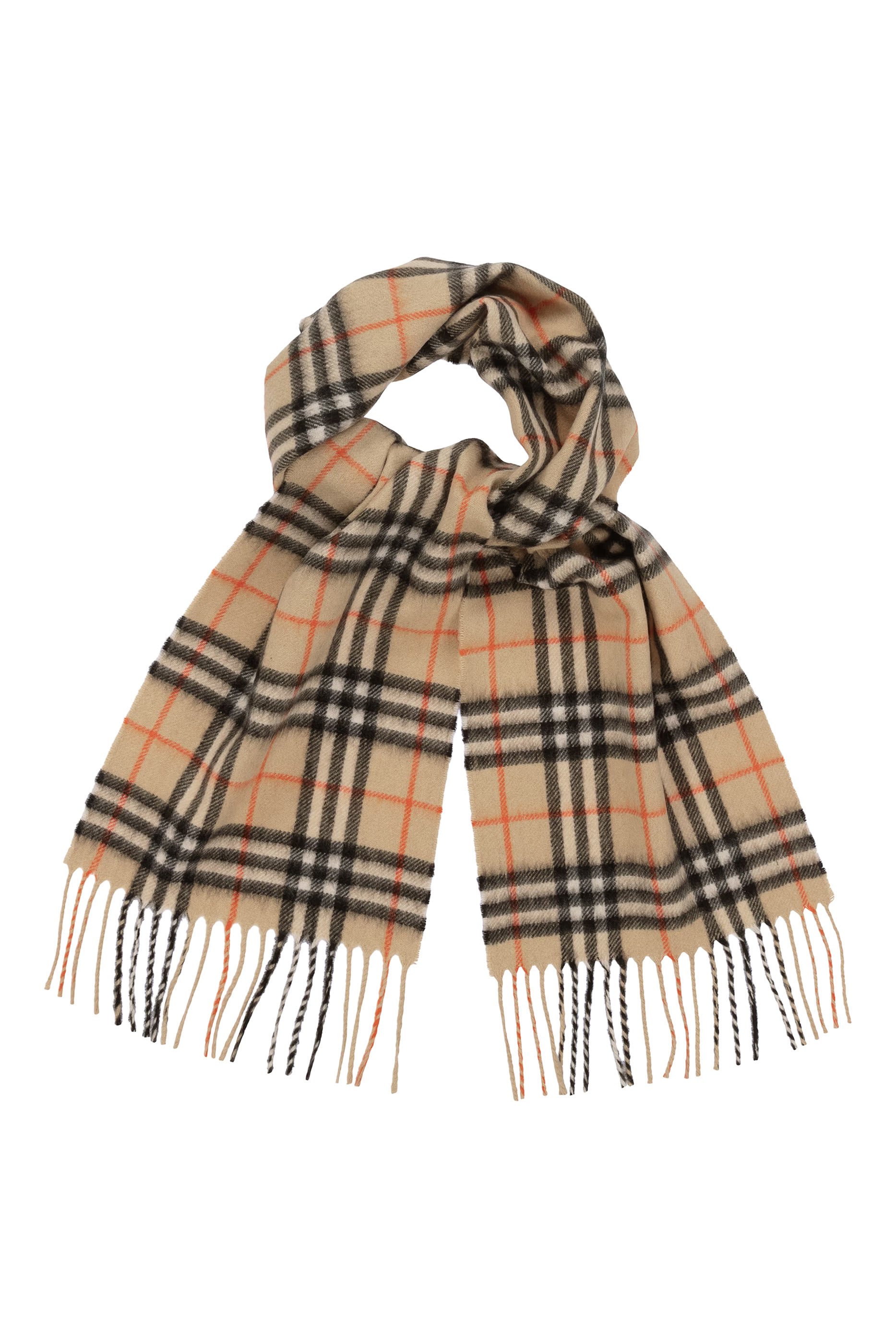 Kids Check Cashmere Scarf 