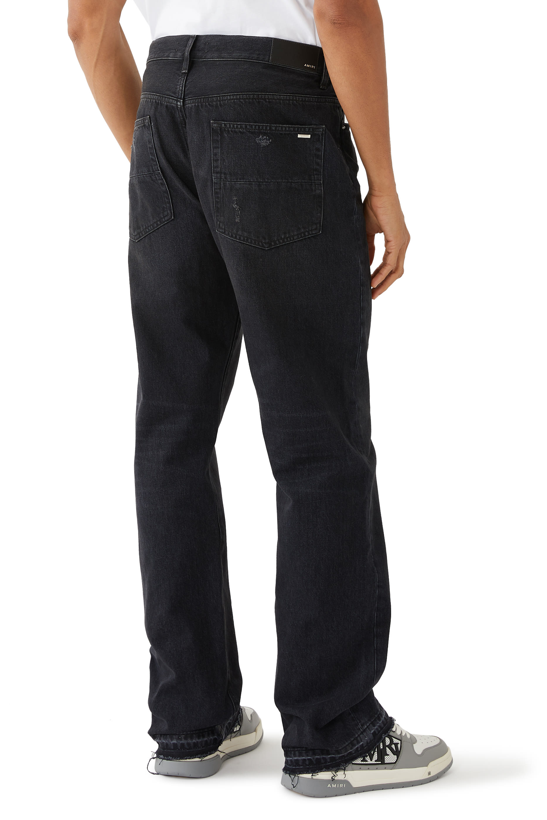 Release Hem Straight Jeans