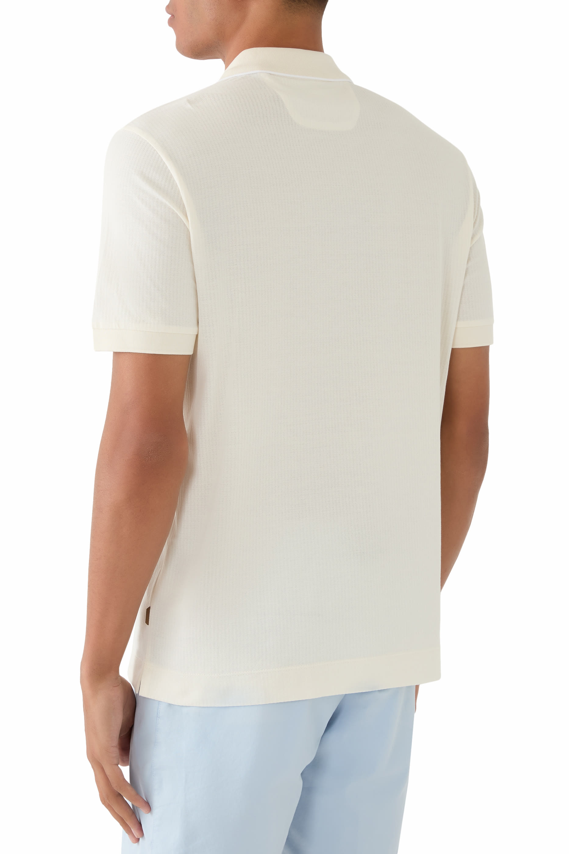 Cotton-Silk Polo Shirt