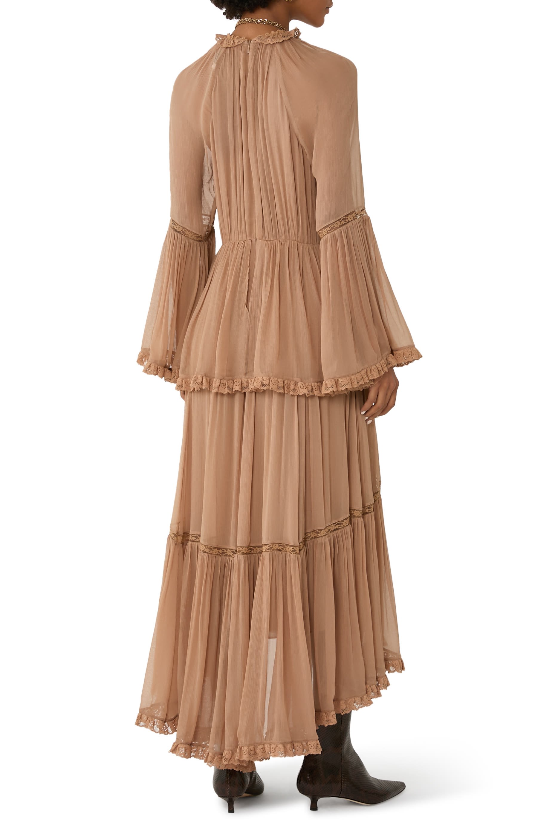 Hypnotic Peplum Flutter Dress