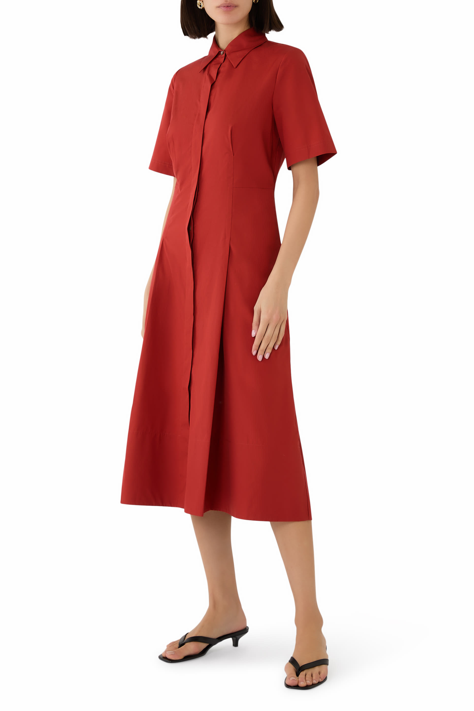 Short Sleeves Shirt Dress