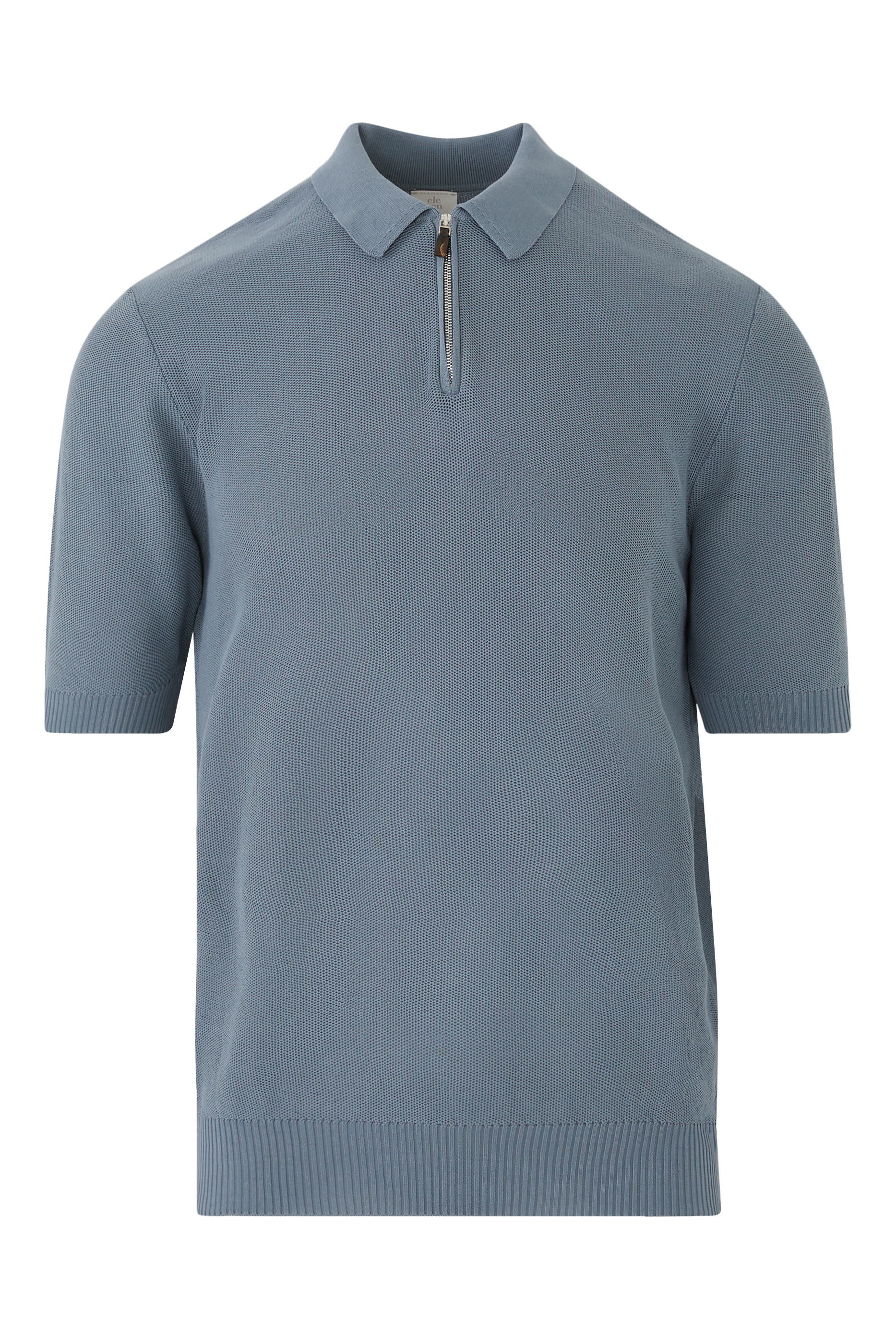 Short-Sleeve Knit Polo Shirt