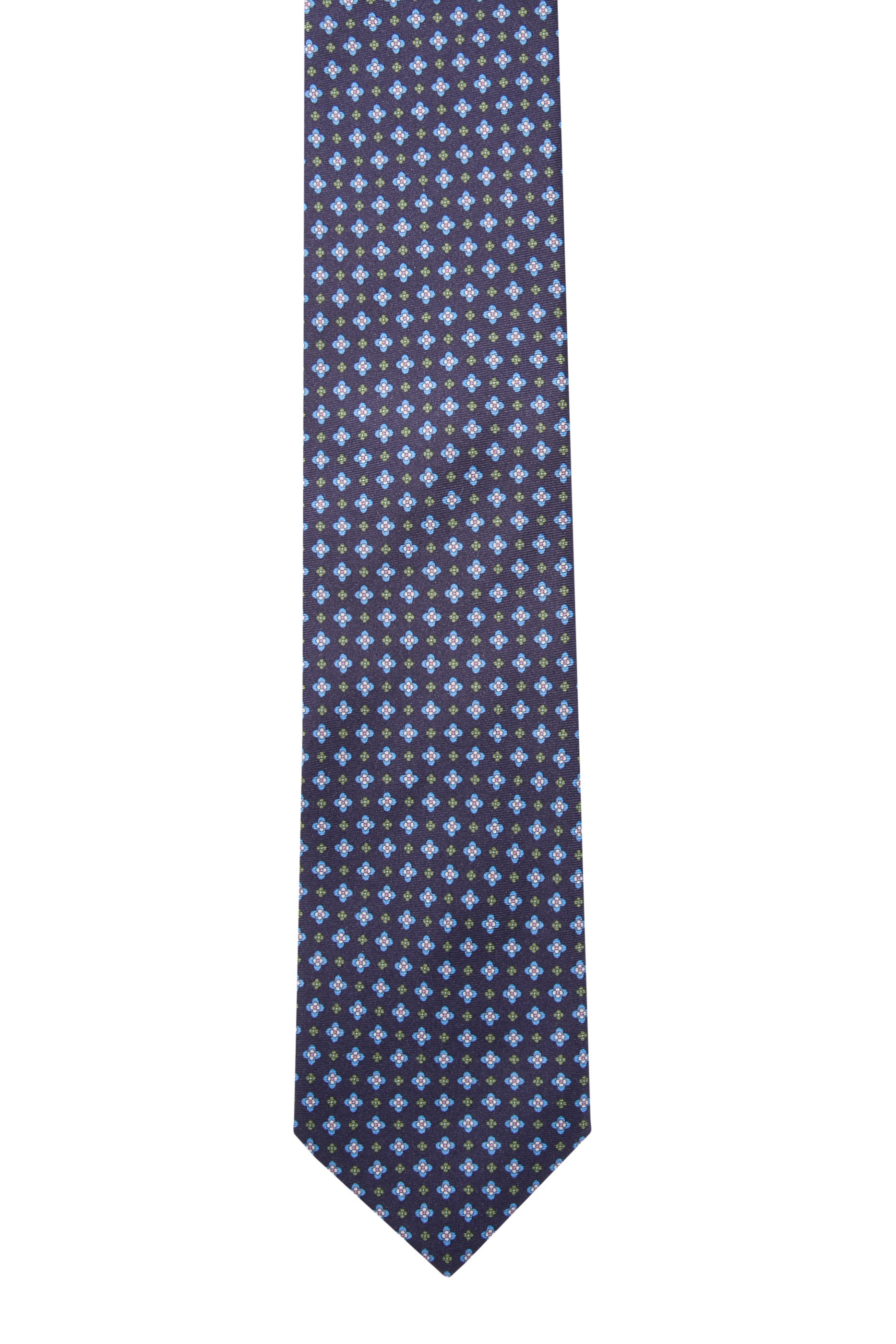 Floral Print Silk Tie