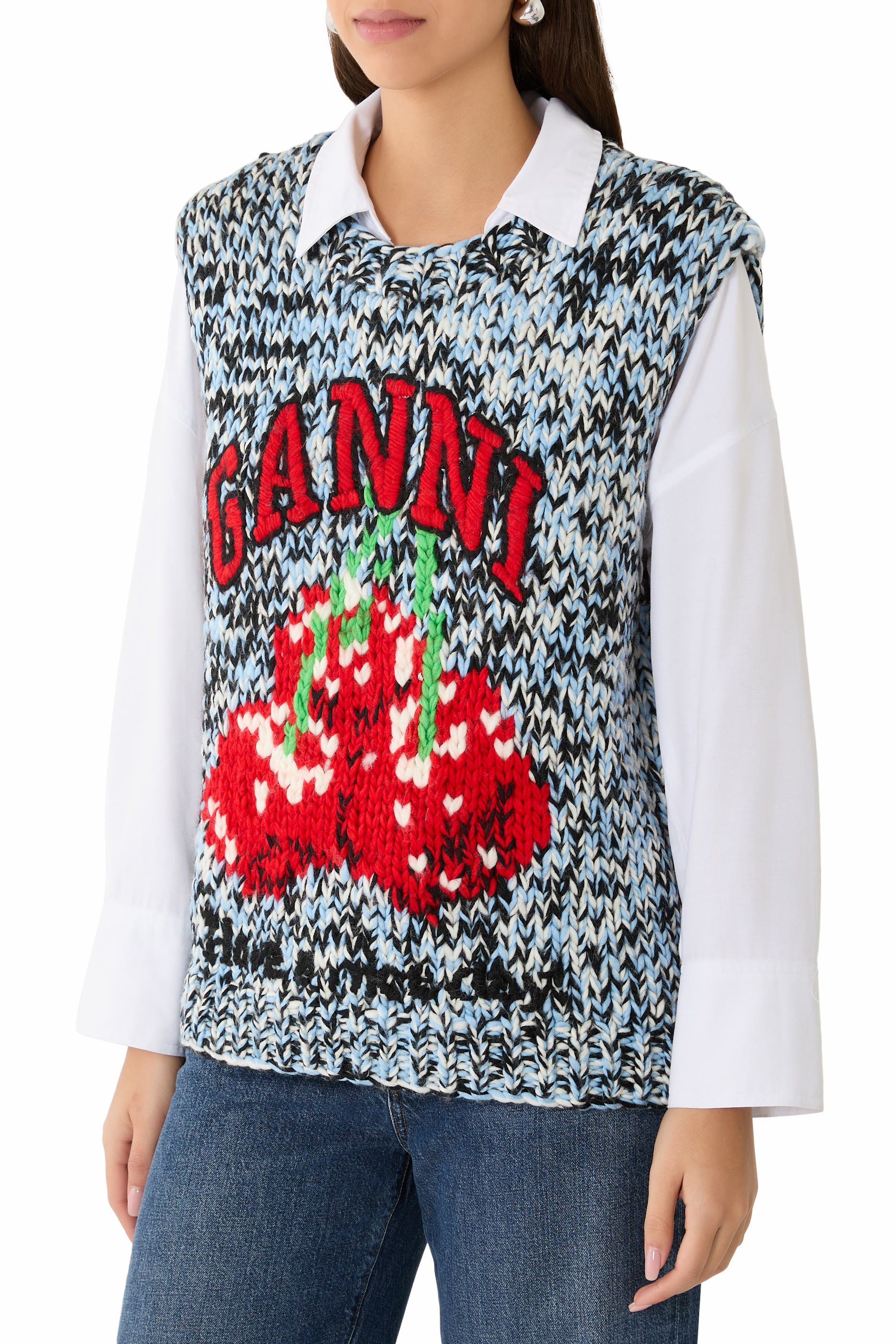  Heavy Wool Handknit Vest 