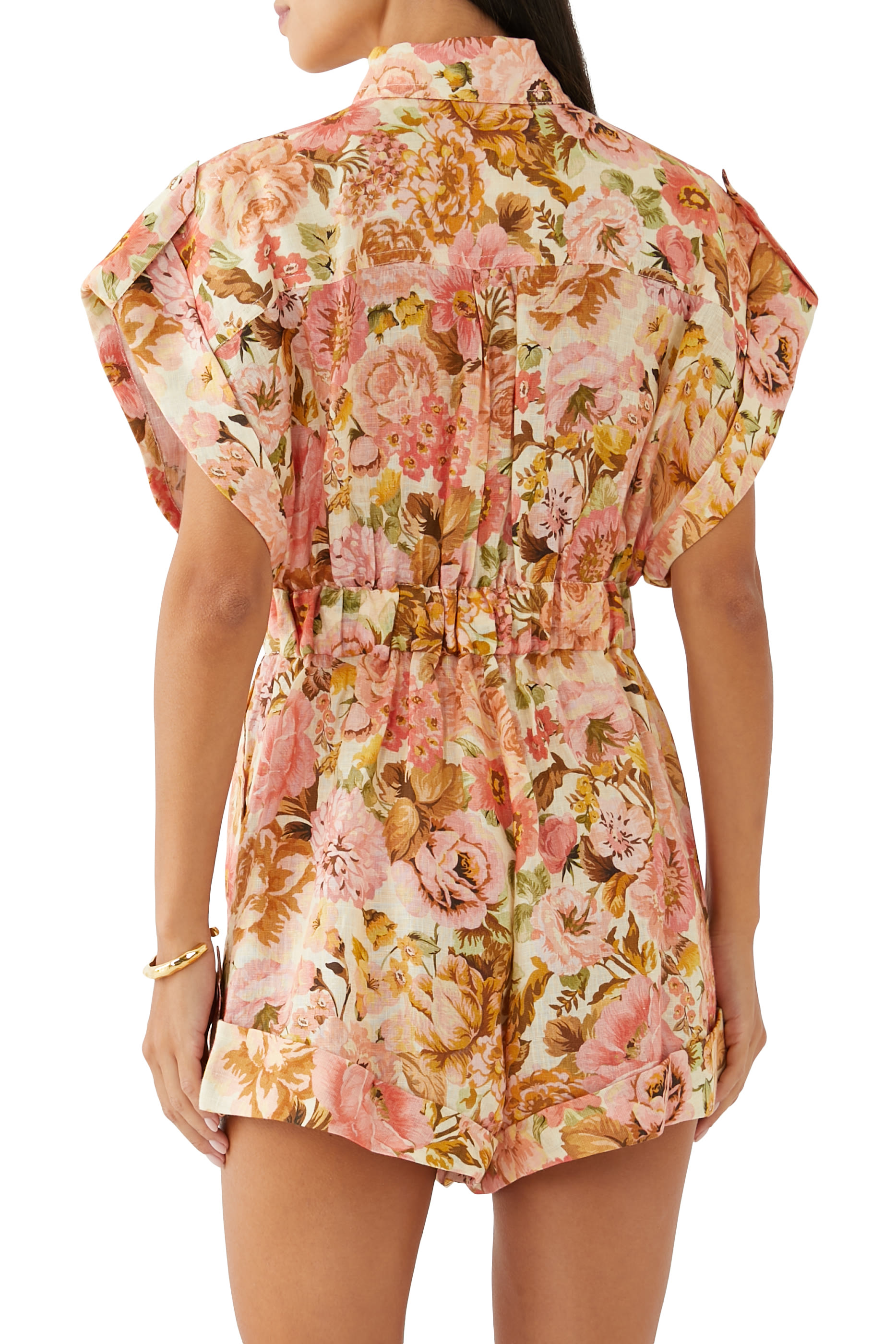 Floral Linen Romper