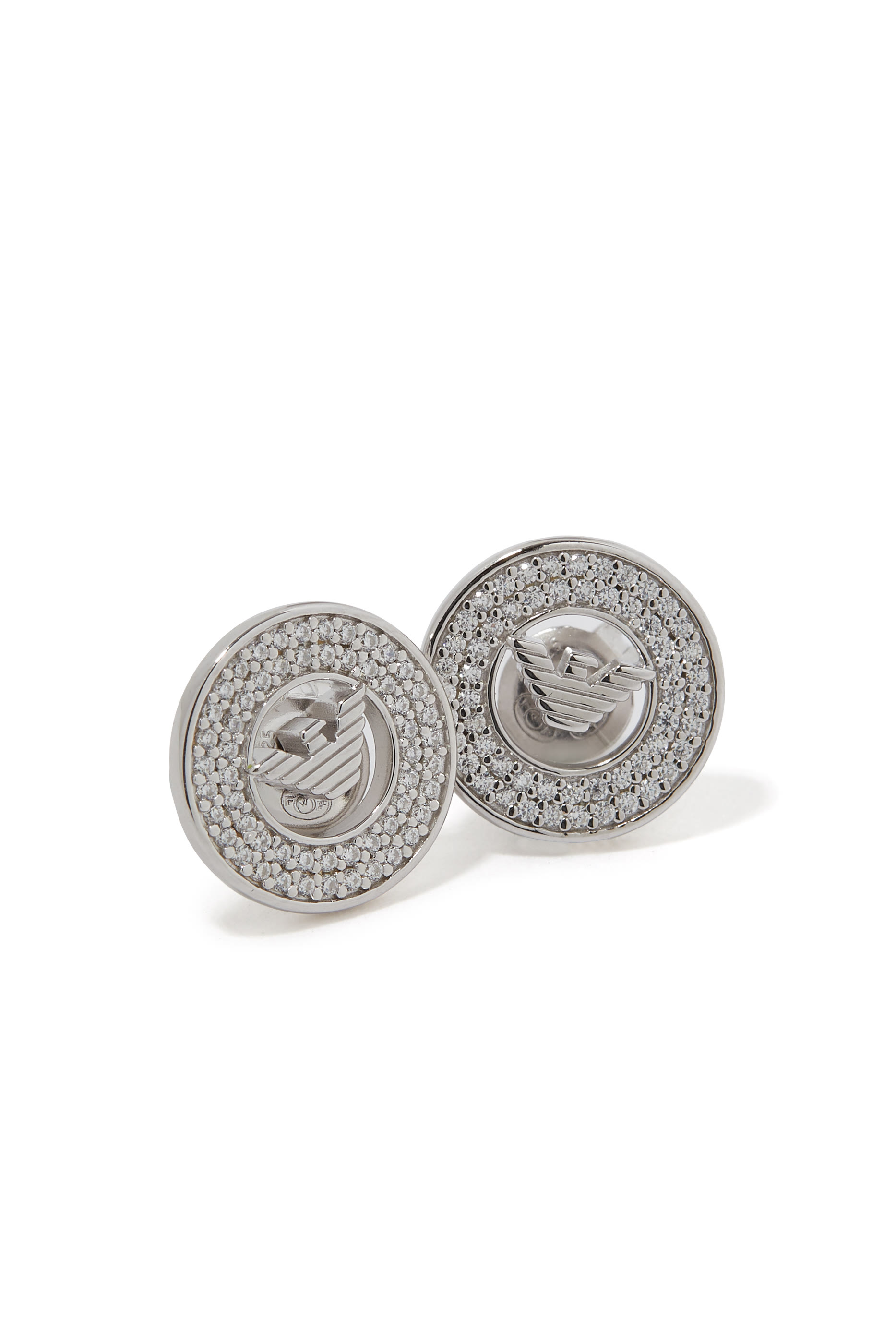 Eagle Circle Stud Earrings