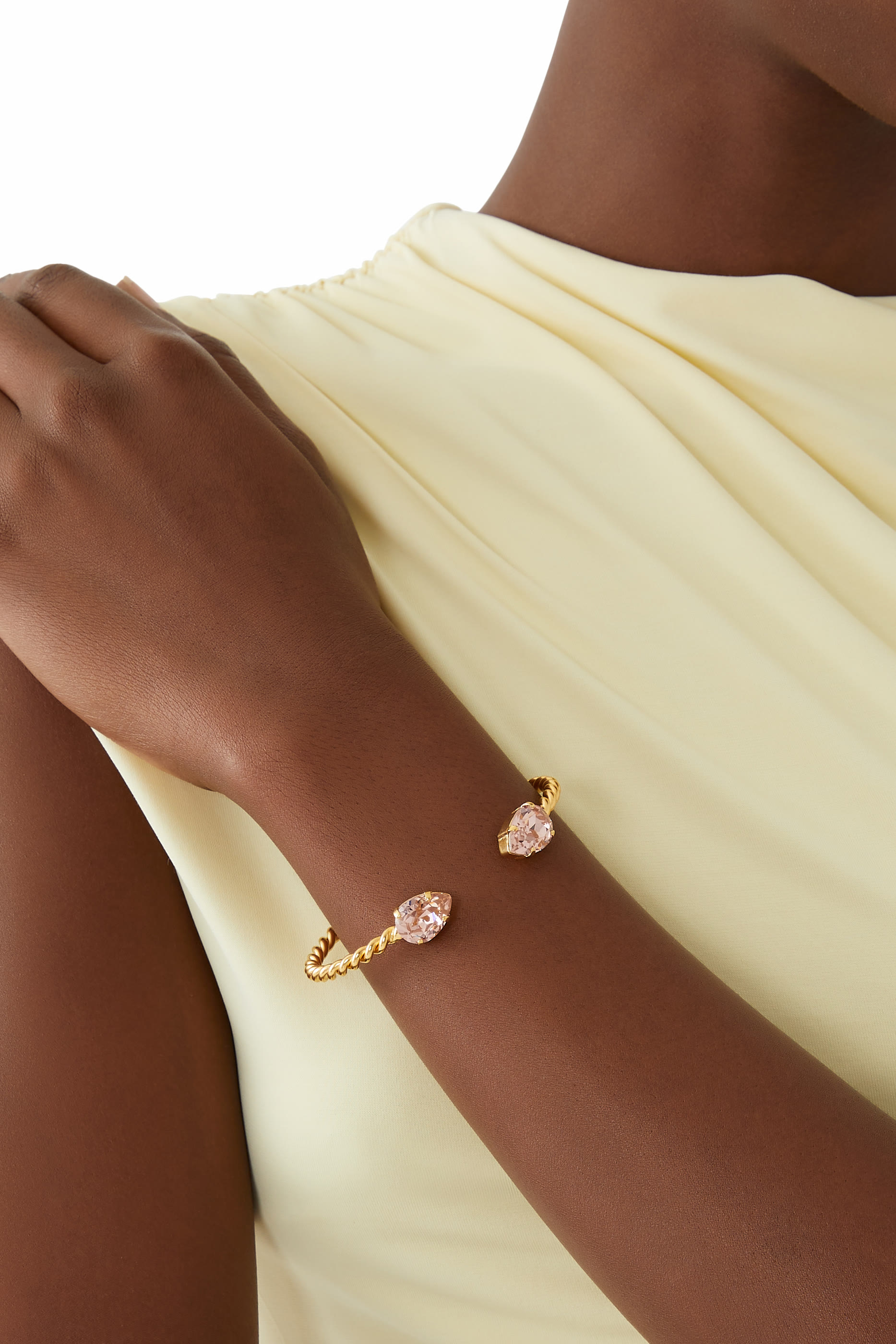 Mini Drop Bracelet, 18k Gold Plating & Crystals