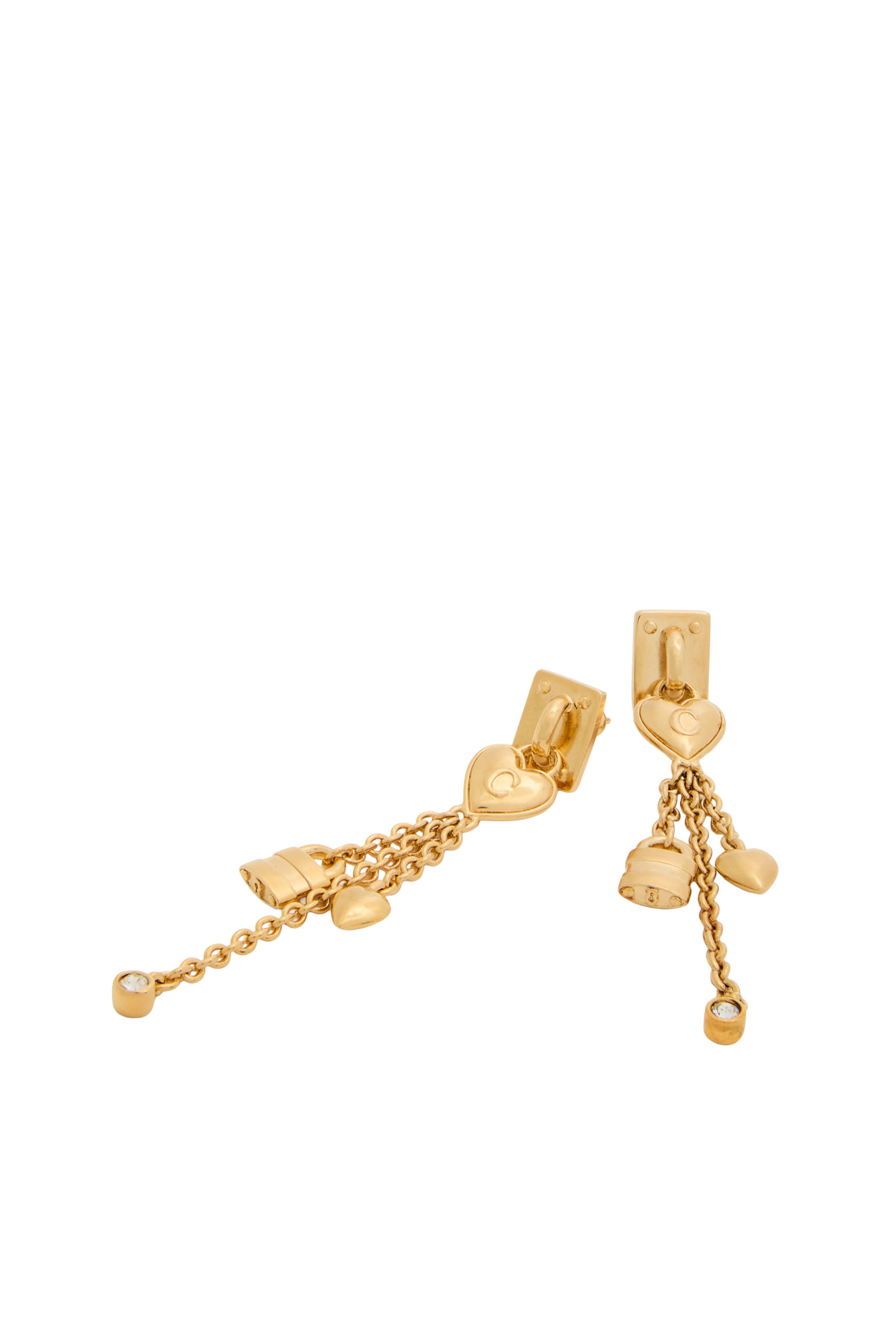 Mini Paddington Earrings, Brass