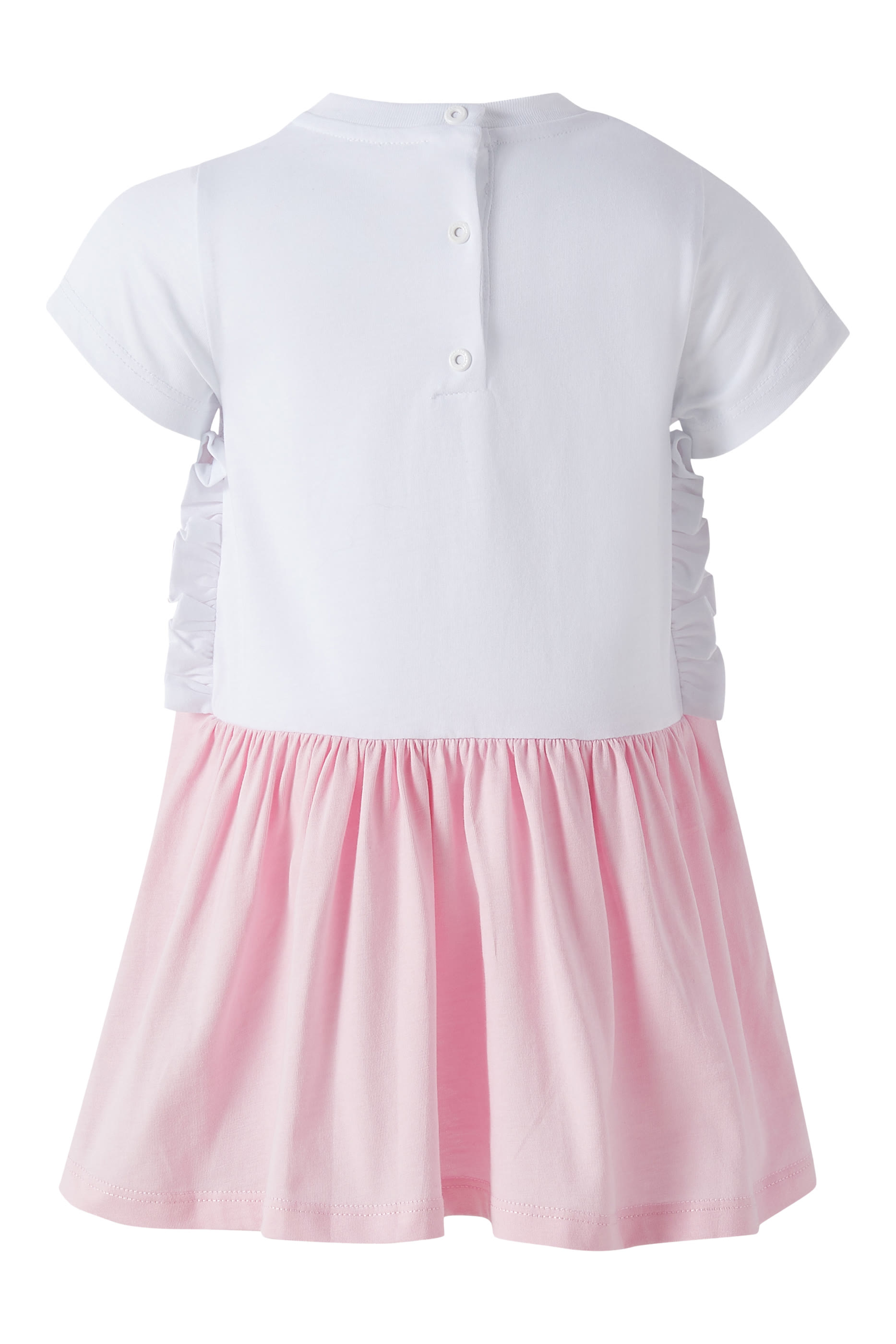 Kids Color-Block Logo Dress