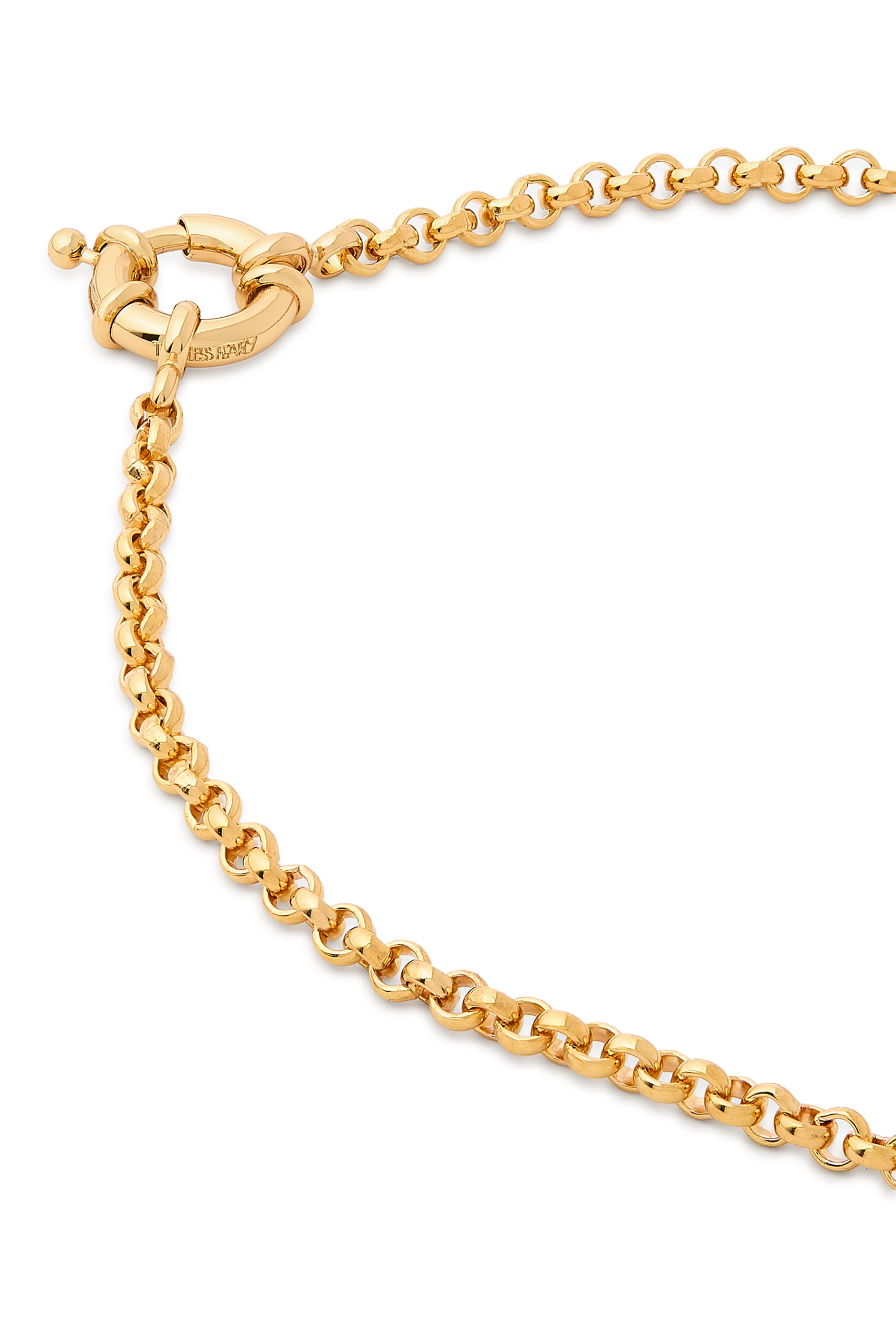 Chain Pendant Necklace, 24K Gold Plated