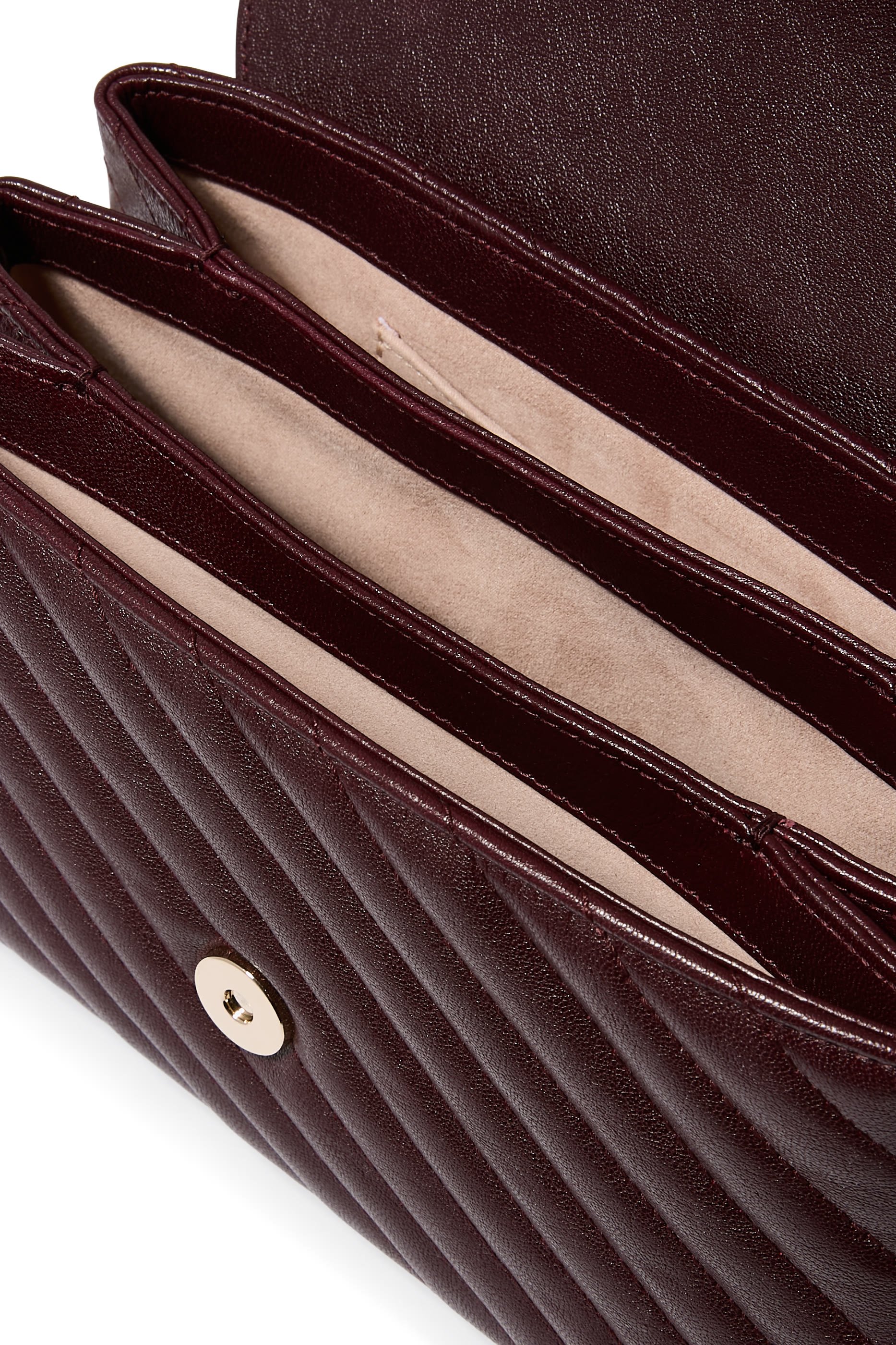 Curve Quilted Biker Leather Top Handle Bag